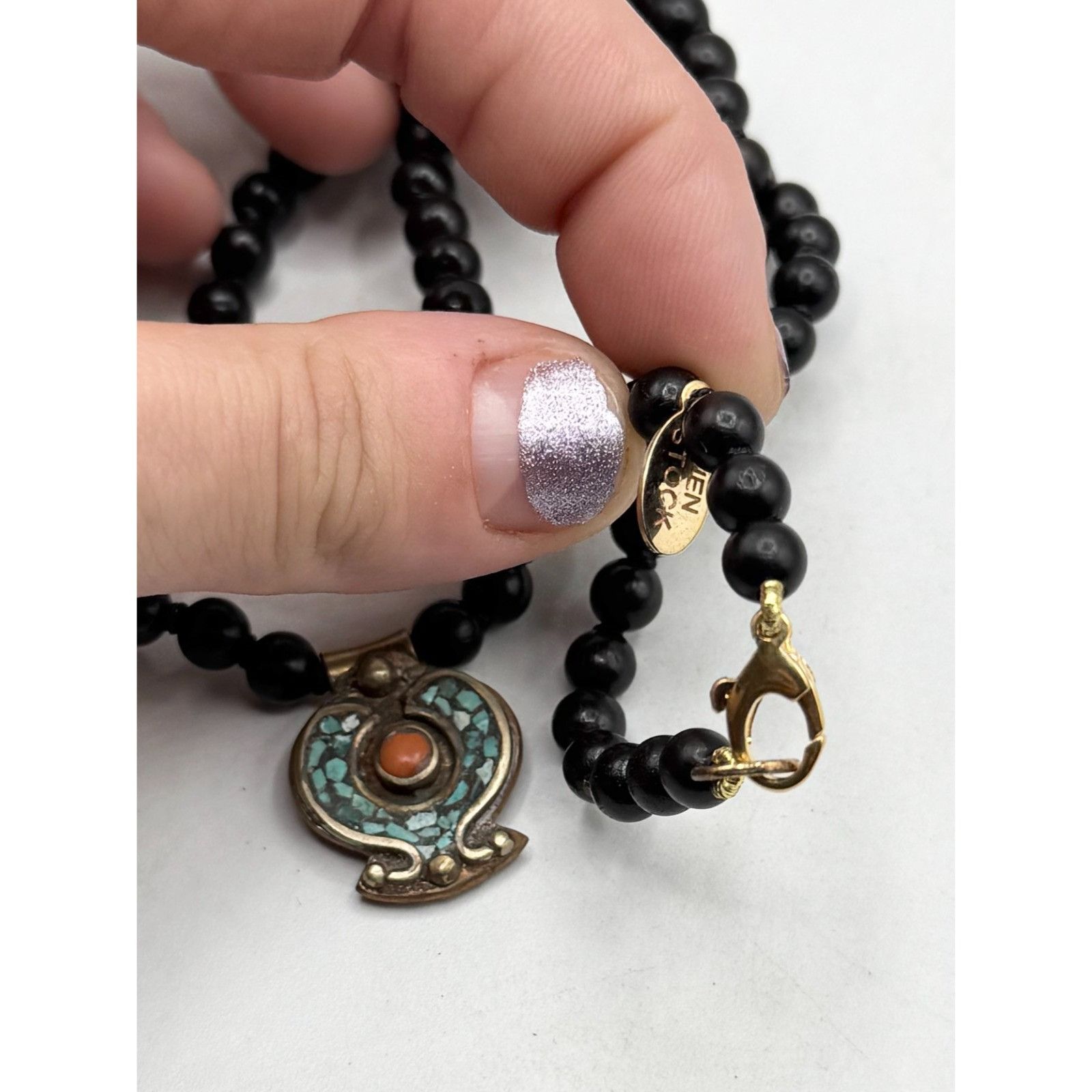 Other Jen Stock beaded stone pendant necklace Size ONE SIZE - 3 Thumbnail