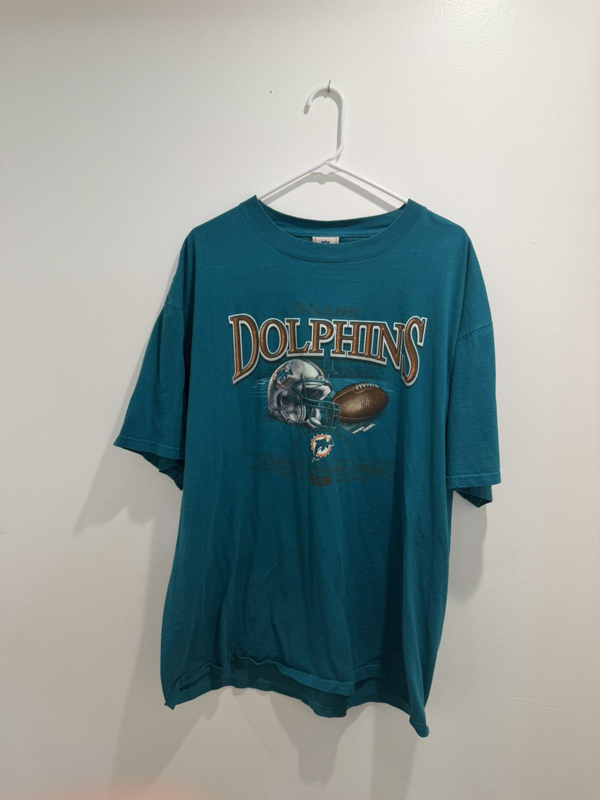 NFL Vintage 90s Miami Dolphins NFL Shirt Size US XL / EU 56 / 4 - 1 Thumbnail