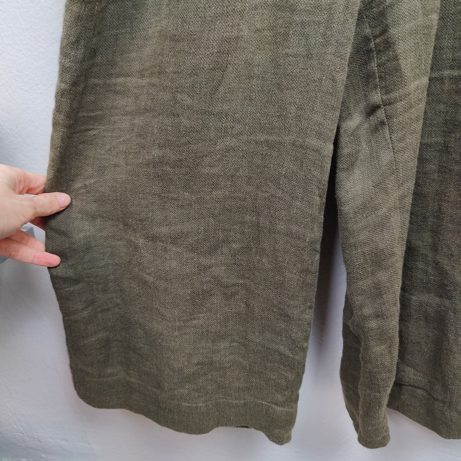 Whistles Whistles Linen Jumpsuit Womens US 6 Olive Green Sleeveless Size 28" / US 6 / IT 42 - 5 Thumbnail