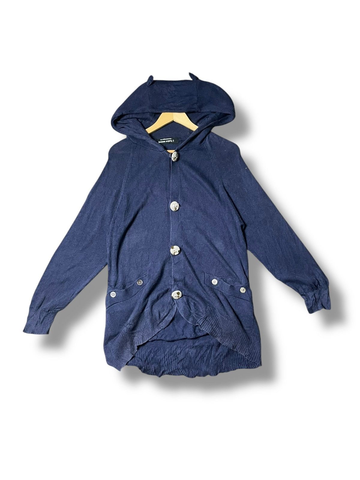 Issey Miyake Mercibeaucoup Vintage Buttoned Hoodie (43) Size US M / EU 48-50 / 2 - 1 Thumbnail