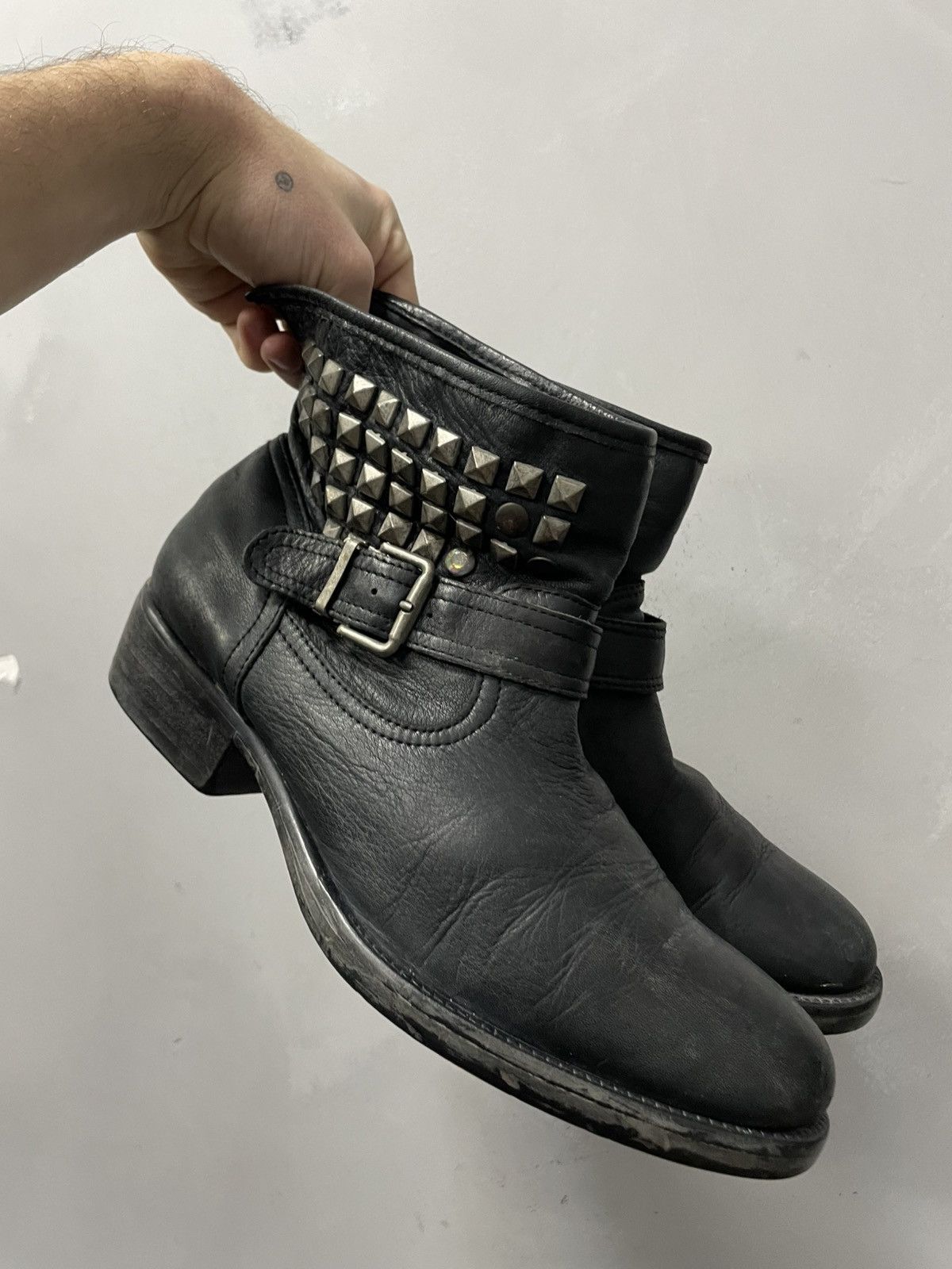 Hedi Slimane Studded western boots hype japanese Hedi slimane style 90s Size US 8 / EU 41 - 5 Thumbnail