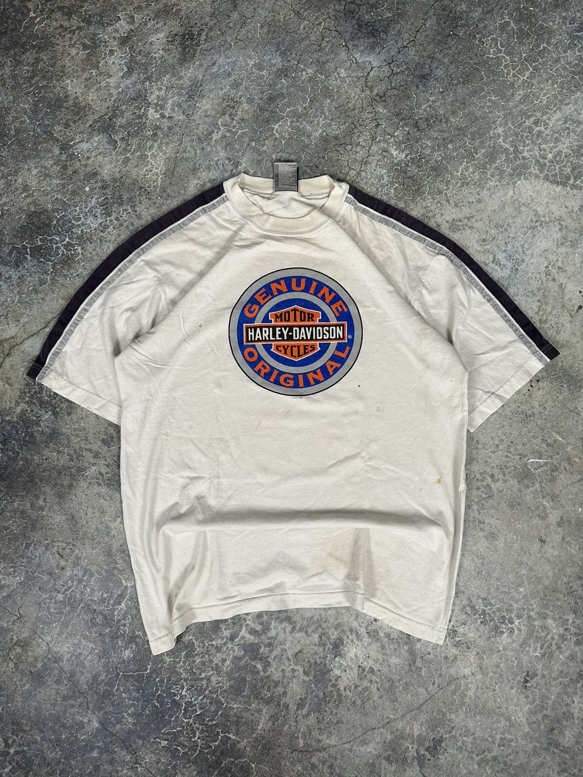 Harley Davidson × Vintage Vintage Thrashed Harley Davidson Tee Size US L / EU 52-54 / 3 - 1 Thumbnail