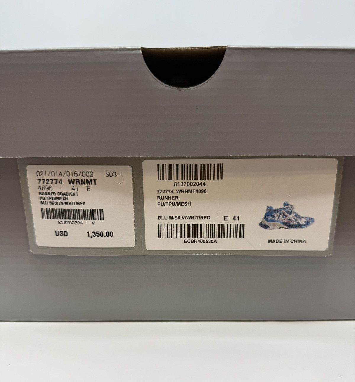 Balenciaga Balenciaga Marathon Runner Sneaker Blue Unreleased Demna Size US 8 / EU 41 - 10 Thumbnail