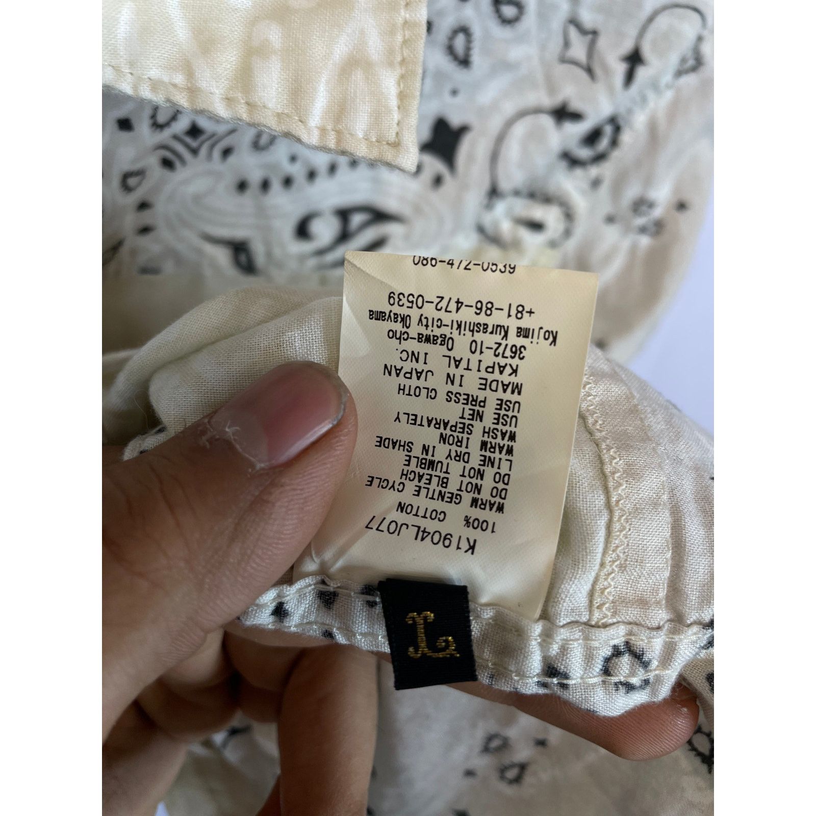 Kapital Kapital White Paisley Button Up Jacket Used 3 (Large) Size L / US 10 / IT 46 - 4 Thumbnail