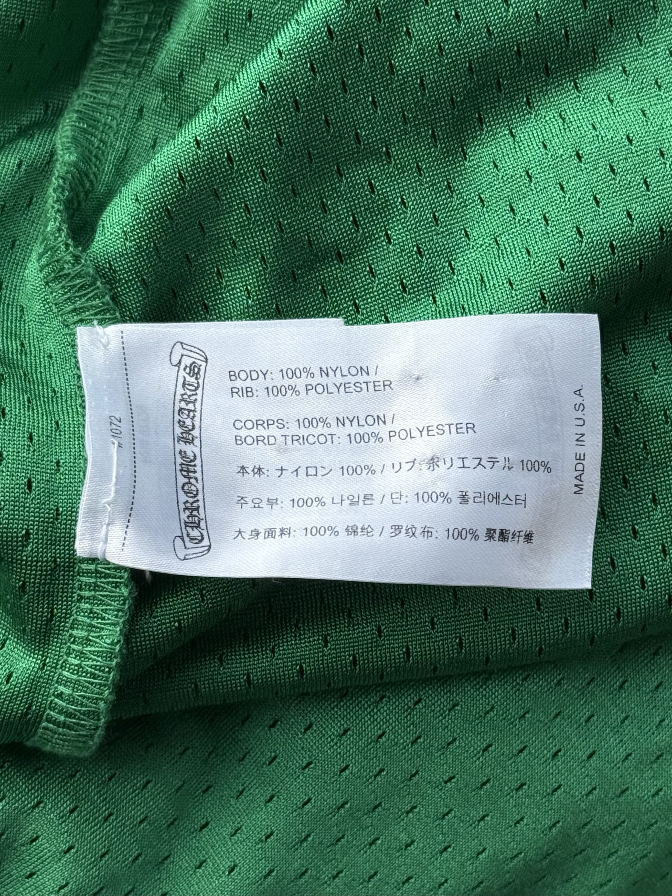 Chrome Hearts Green & Yellow Floral Nylon Mesh Longsleeve Jersey Size US XL / EU 56 / 4 - 4 Thumbnail