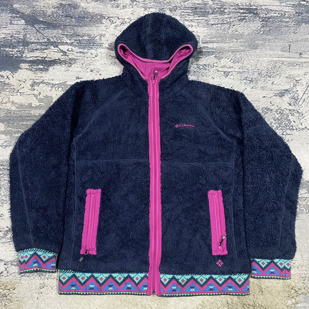 Columbia × Vintage Vintage Colombia Navajo Sherpa Zipper Hoodies Size US M / EU 48-50 / 2 - 3 Thumbnail