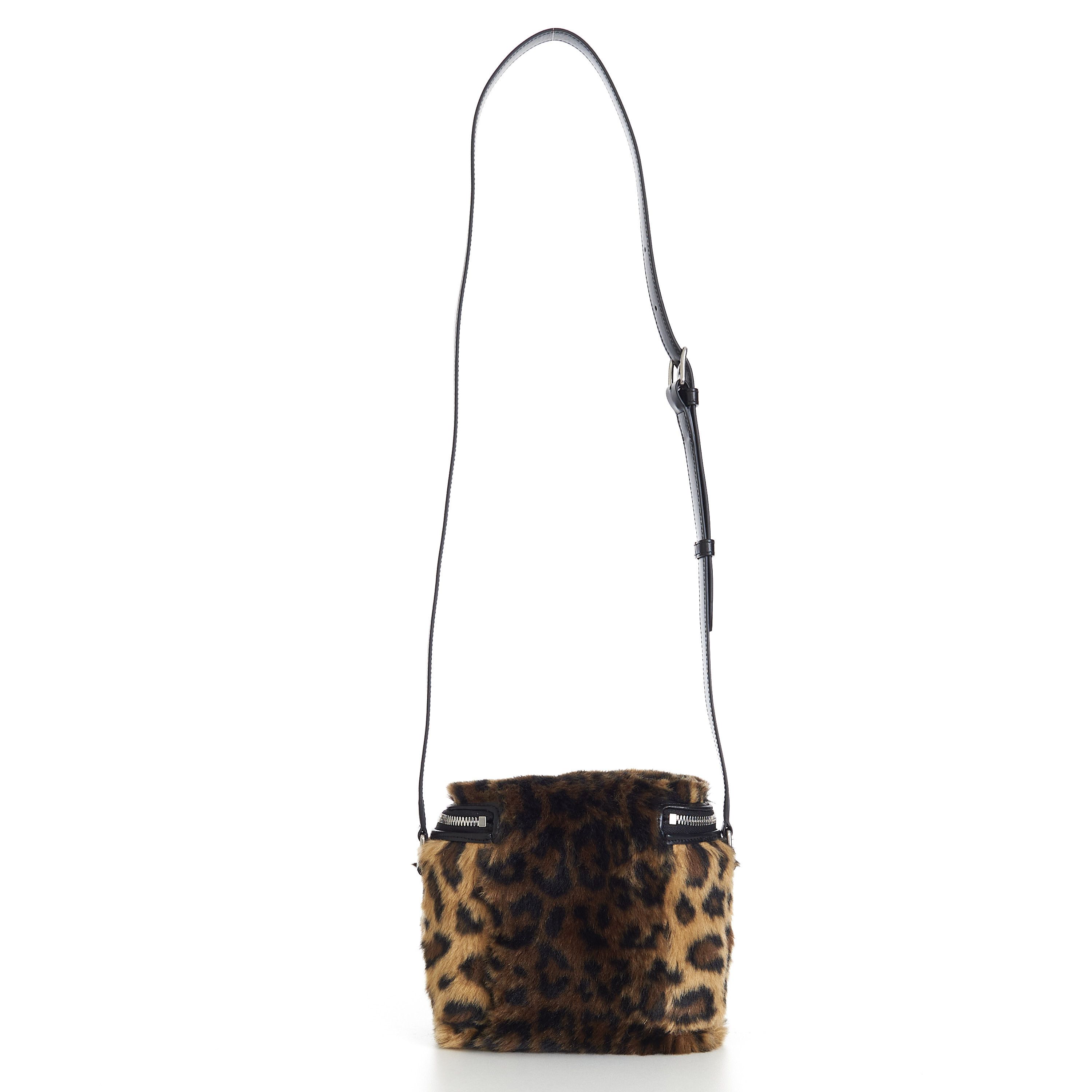 Celine Box Bag In Fluffy Leopard Textile With Celine Print Size ONE SIZE - 5 Thumbnail