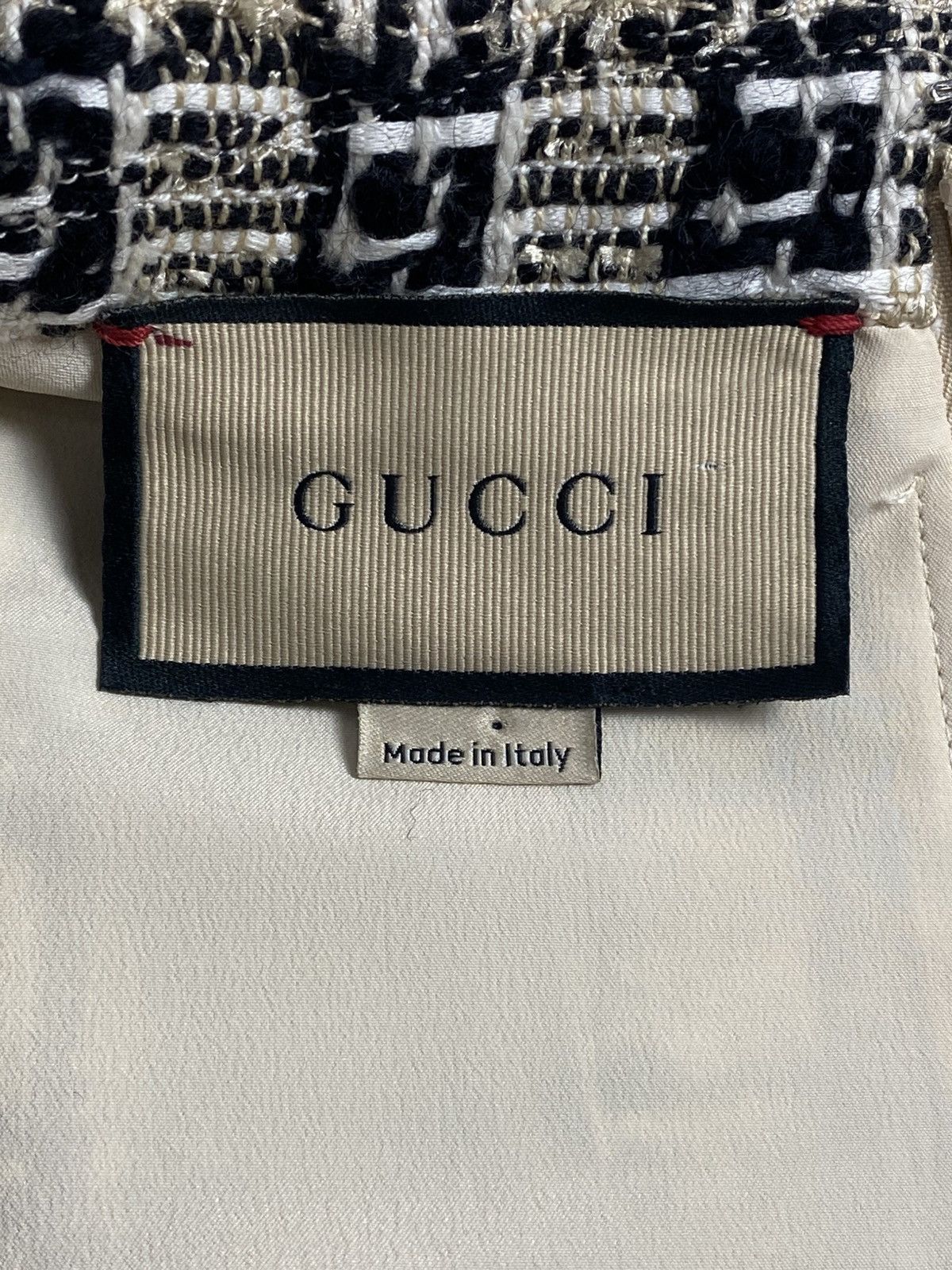 Gucci Gucci GG Monogram Tweed Belted Dress Size IT 42 Size M / US 6-8 / IT 42-44 - 19 Thumbnail