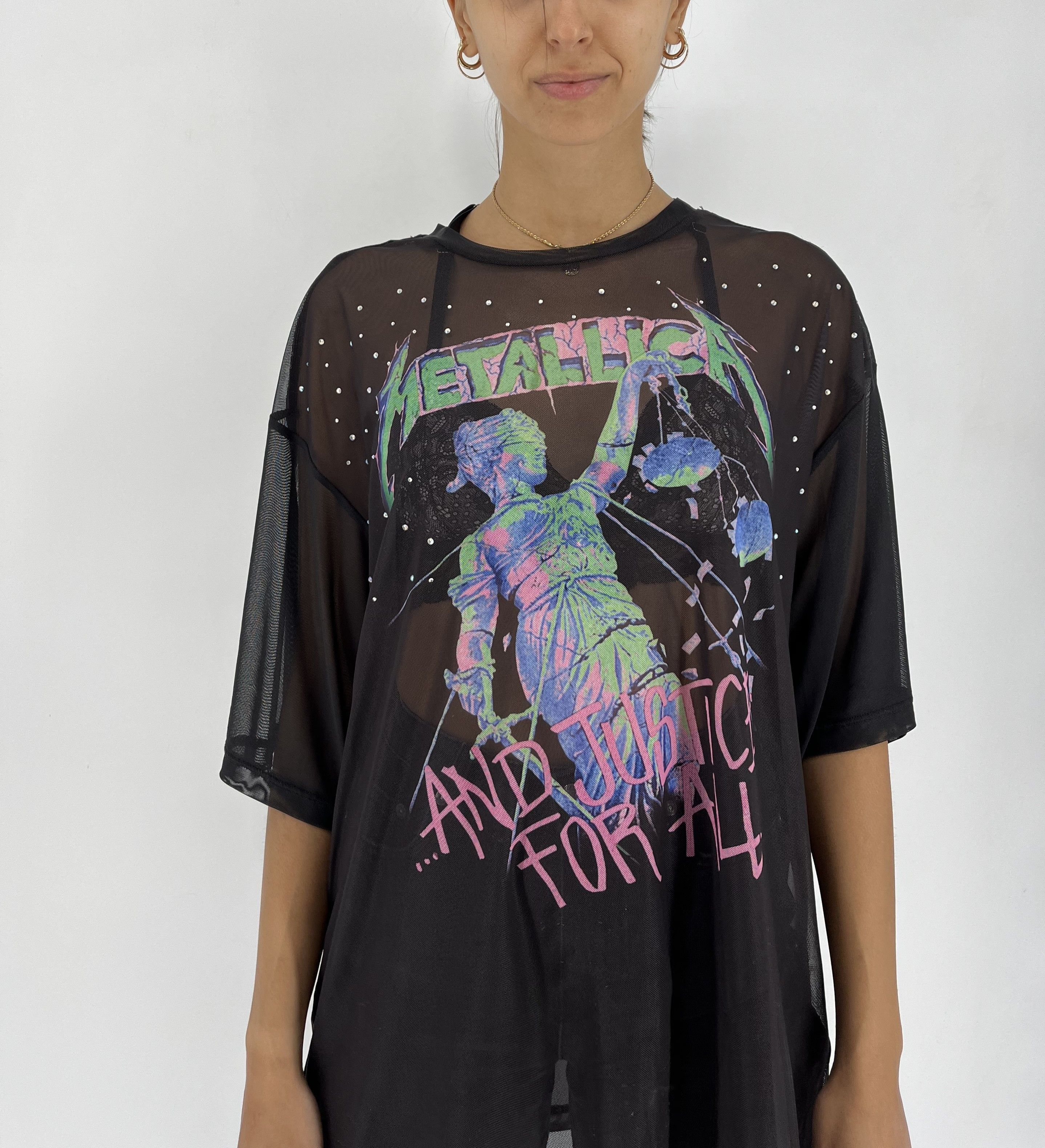 Band Tees × Metallica × Vintage Vintage Y2K Metallica Band Tour Distressed Tshirt Streetwear Size S / US 4 / IT 40 - 4 Thumbnail