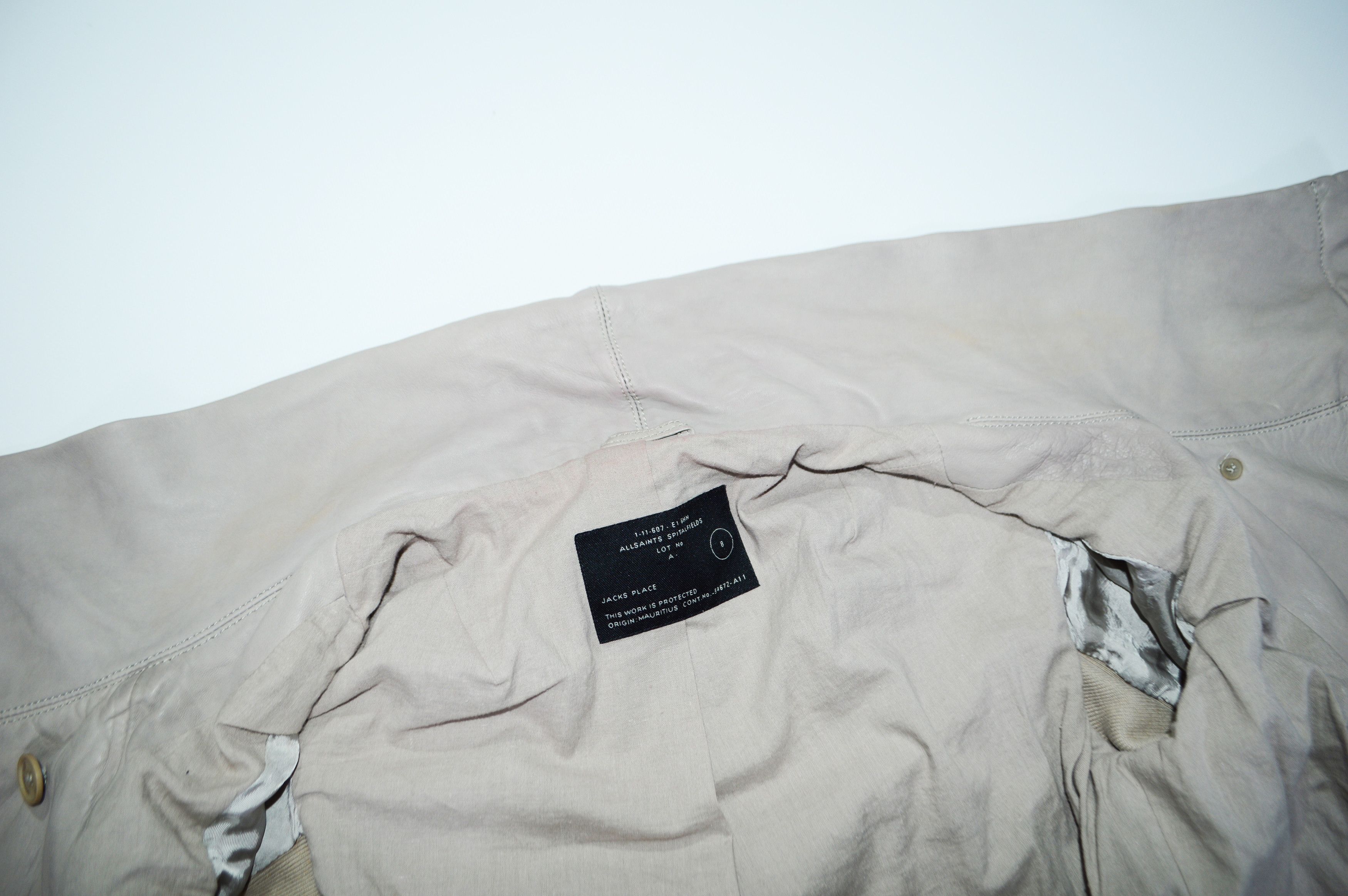 Allsaints Allsaints Kadian Beige Leather Jacket Size 8 Size M / US 6-8 / IT 42-44 - 9 Thumbnail