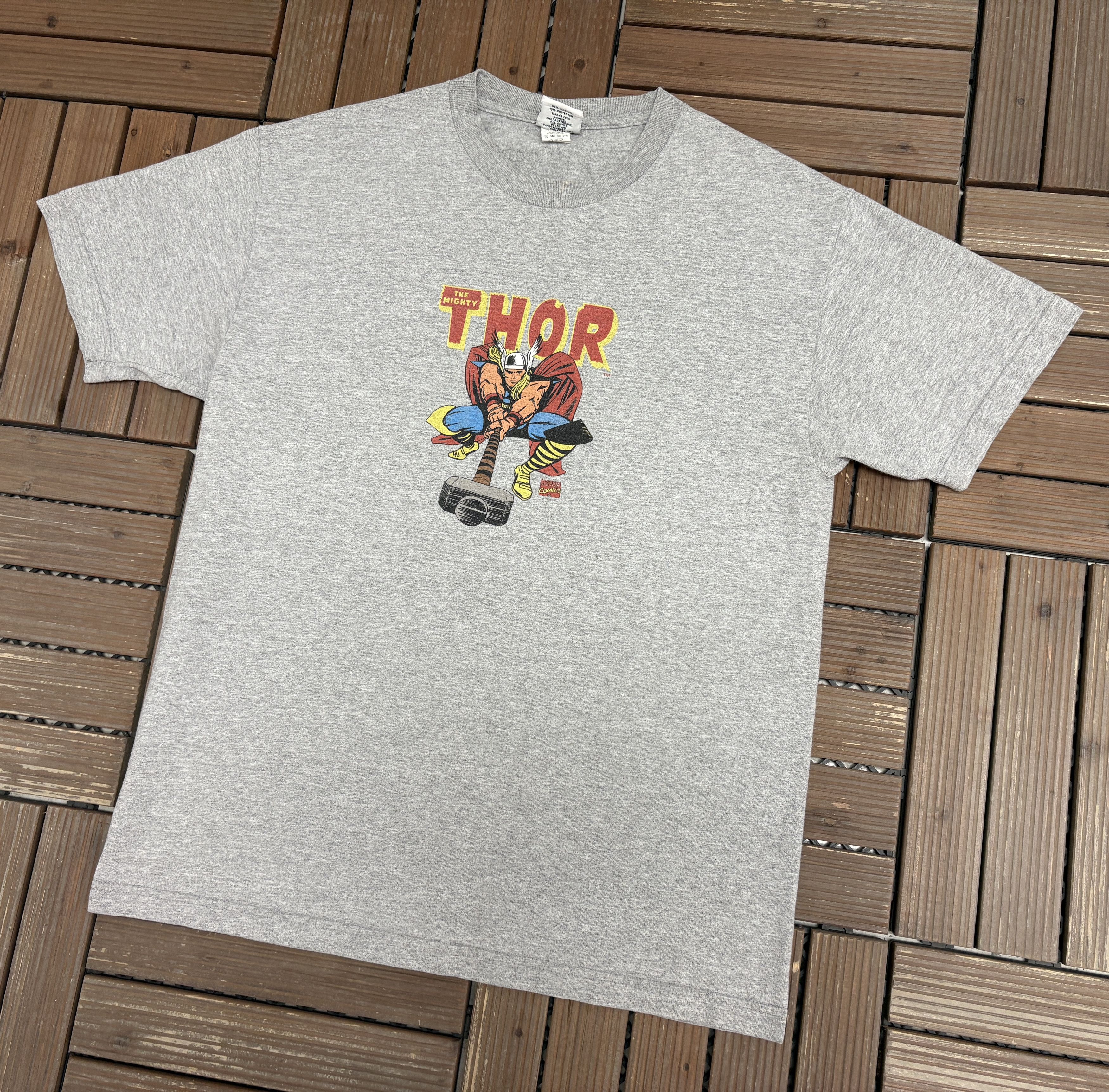 Vintage The Mighty Thor Vintage Grey T-Shirt Tee Size US L / EU 52-54 / 3 - 3 Thumbnail
