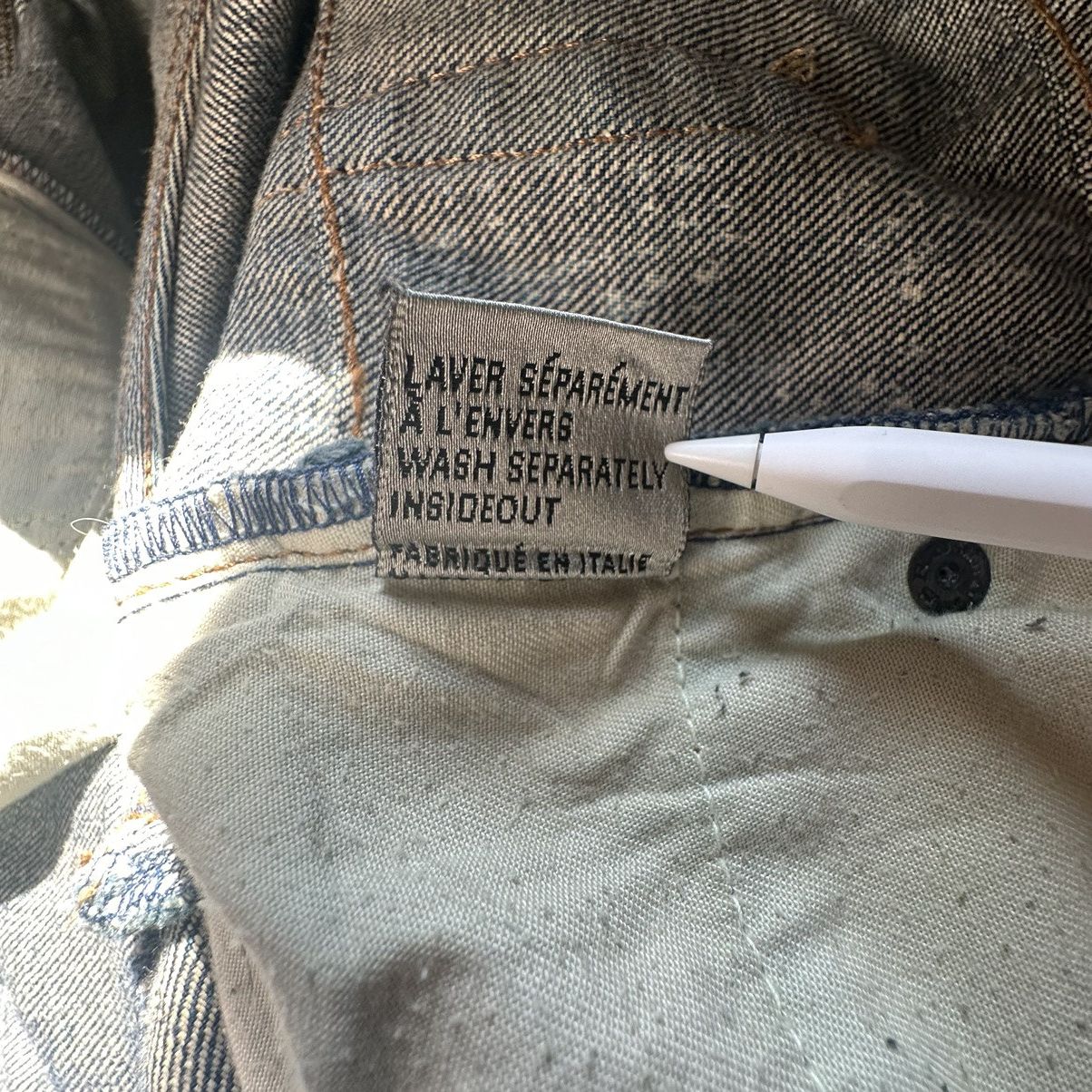 Dior × Hedi Slimane SOLD!!! Dior Homme SS07 Spider Web Denim Size US 29 - 10 Thumbnail