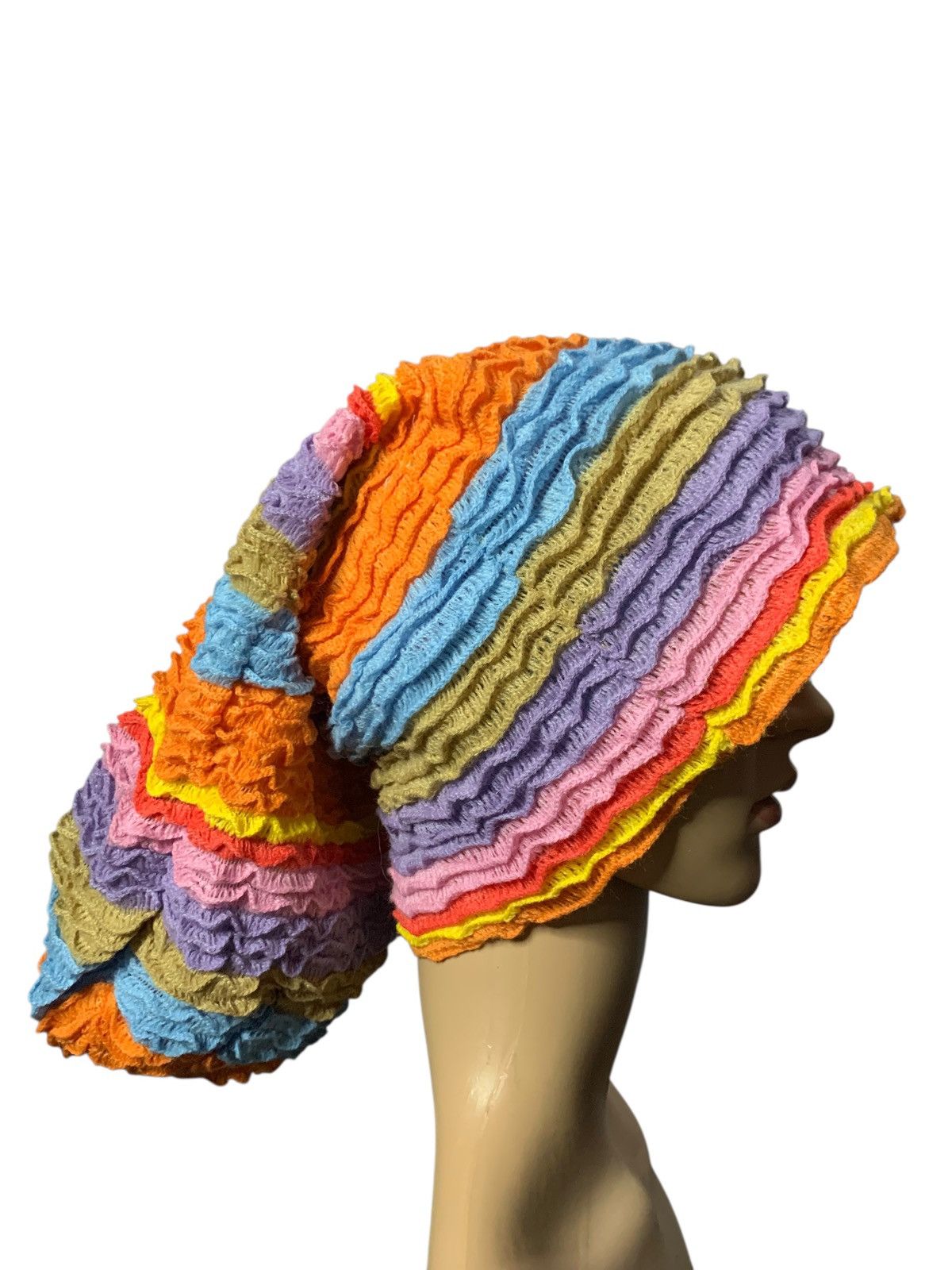 Designer × Japanese Brand × Kapital Knitted Long Beany Hat by japanese Brand 🇯🇵 Size ONE SIZE - 2 Thumbnail