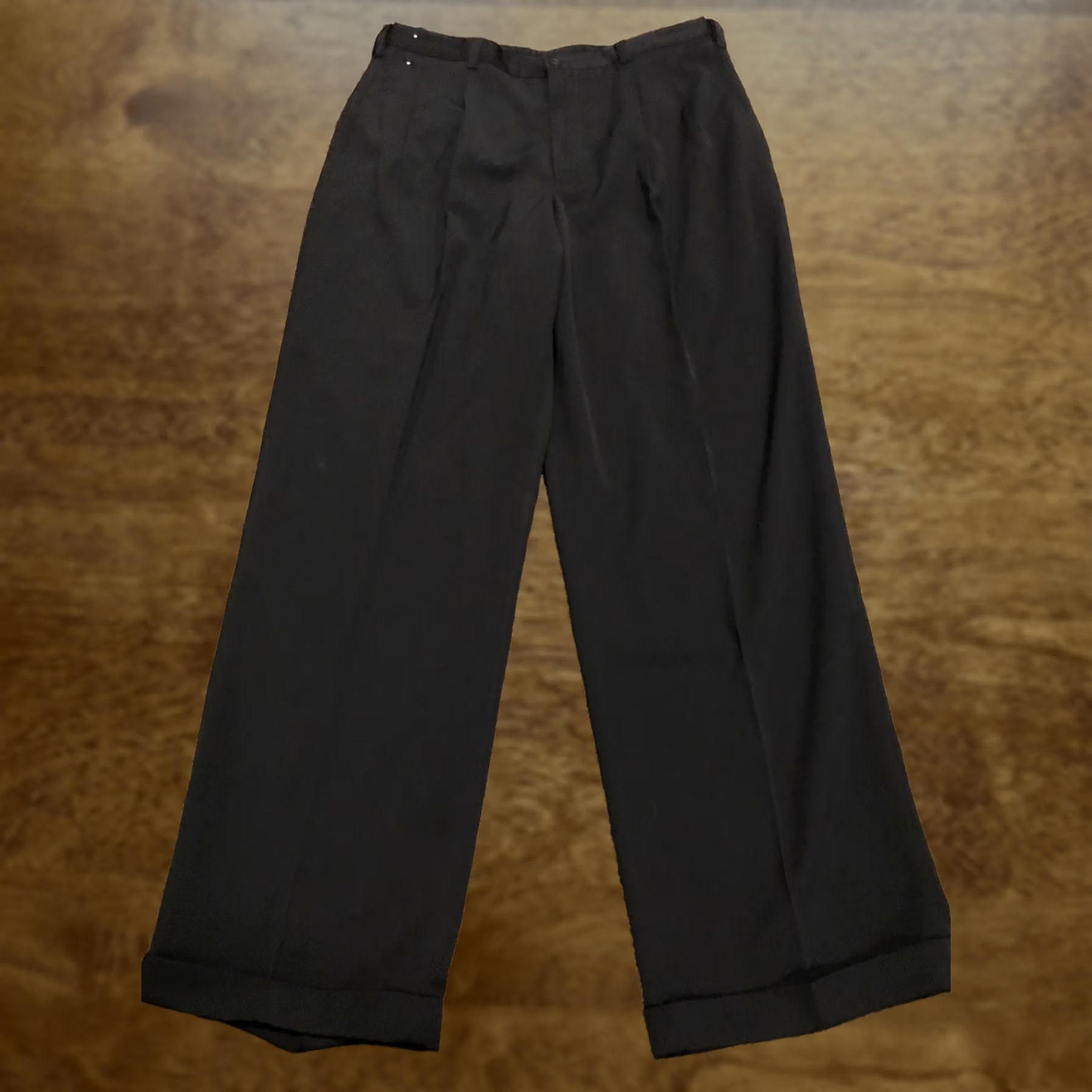Vintage Axcess Dress Mens 36 Black pants polyester nwt a50 Size US 36 / EU 52 - 1 Thumbnail