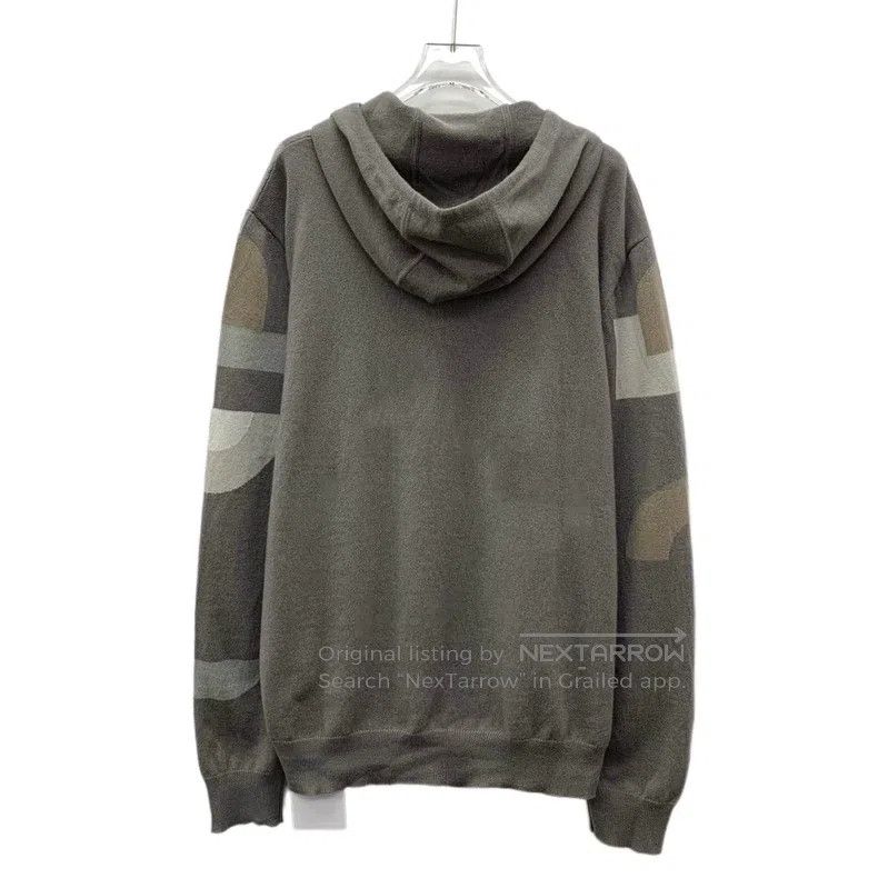 Hermes Hermes Color-blocked pig nose full print cashmere hooded d Size US XL / EU 56 / 4 - 2 Thumbnail