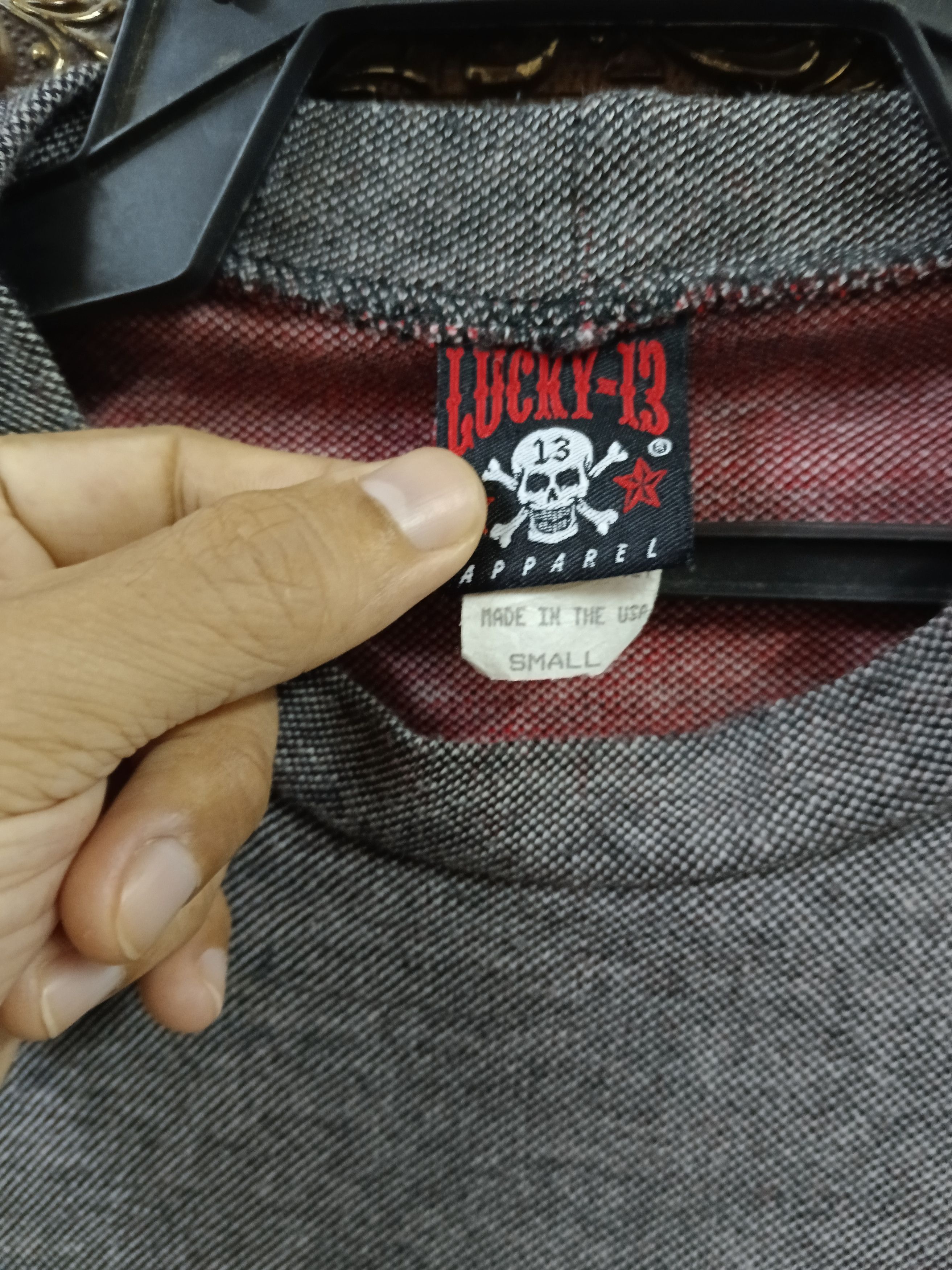 Other DEVIL 👿 CROSSBONE LUCKY 13 LONG SLEEVE Size US S / EU 44-46 / 1 - 6 Thumbnail