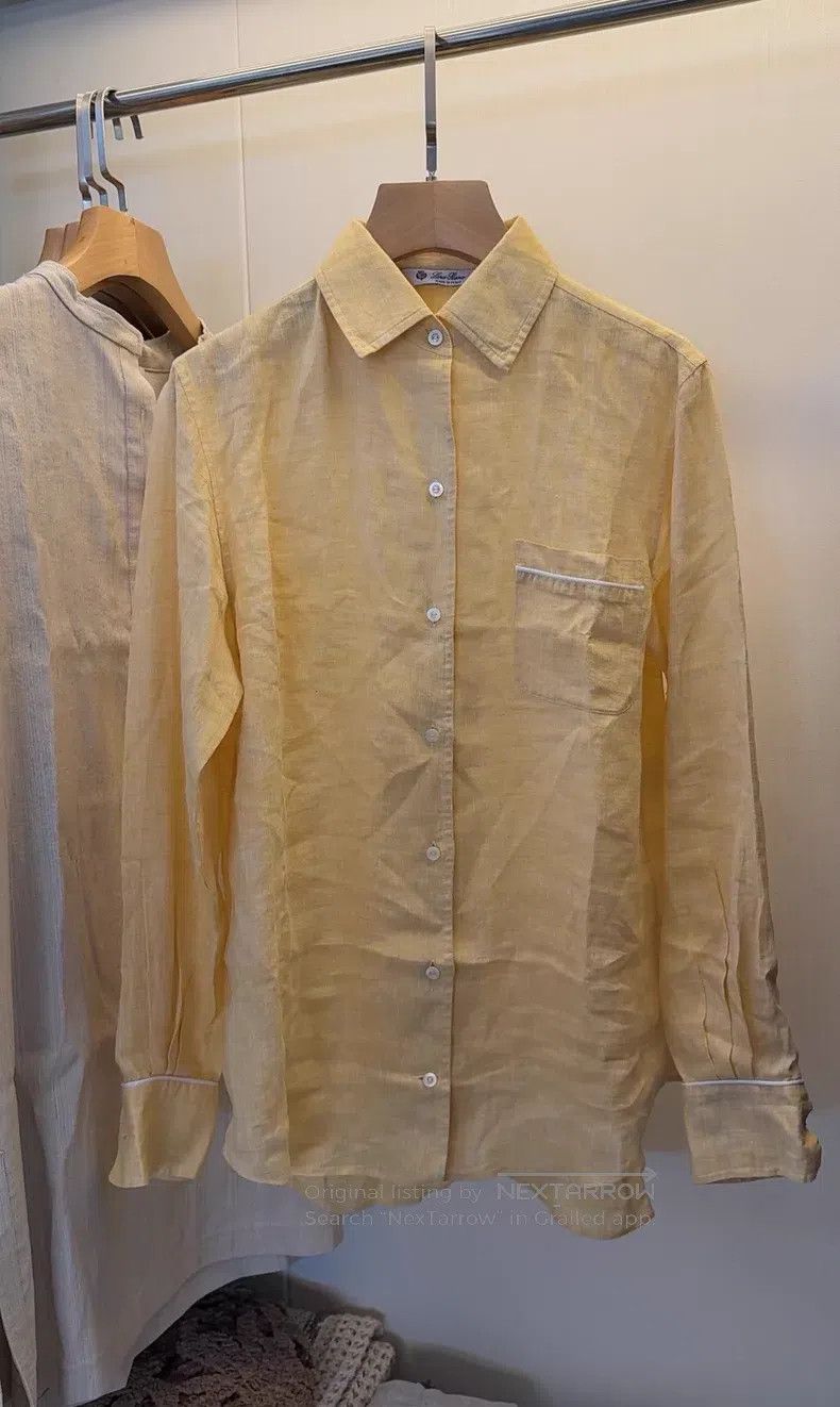 Loro Piana Loro Piana 100% linen shirt Size XS / US 0-2 / IT 36-38 - 1 Thumbnail