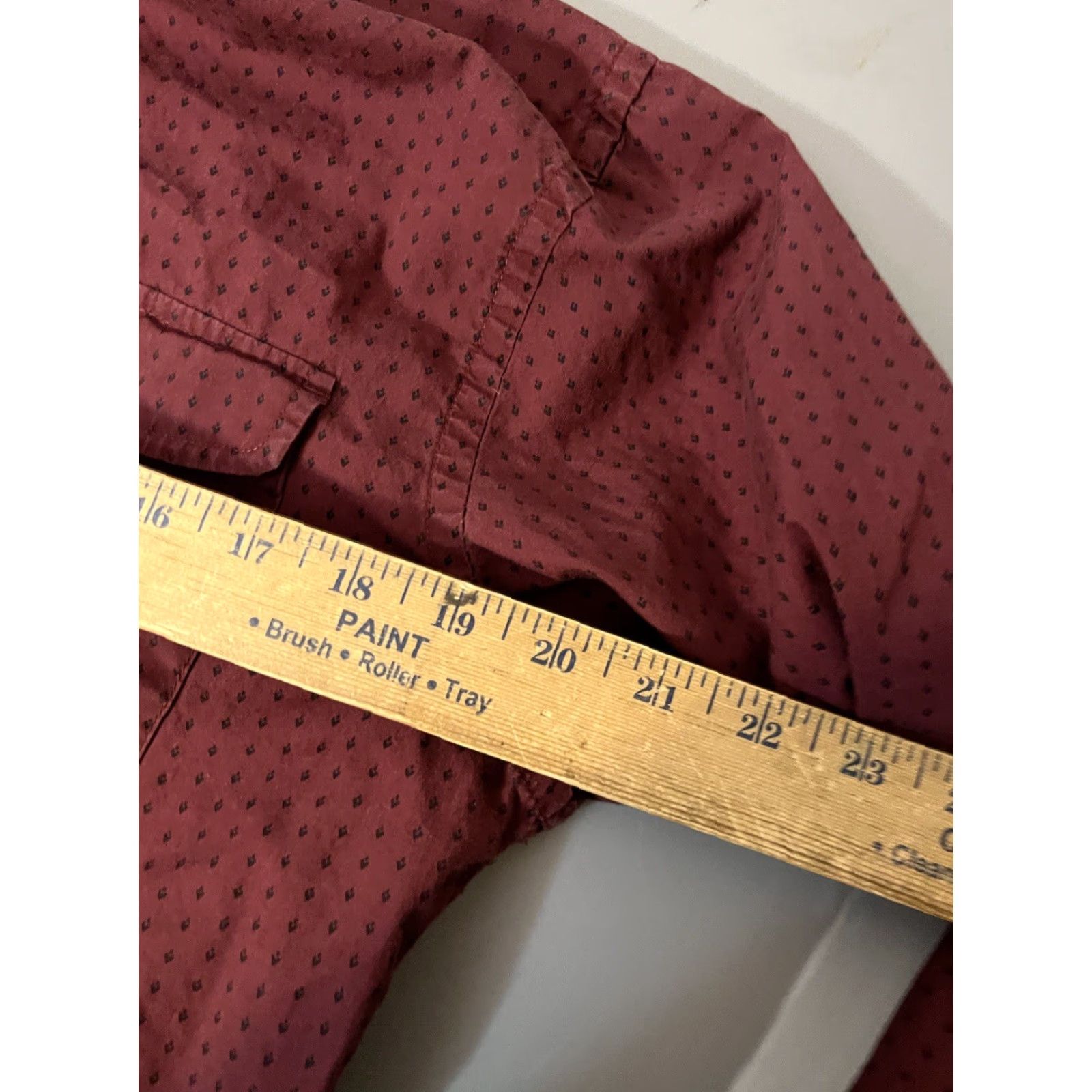 Gap Gap Button Up Shirt Mens Size M Maroon Polka Slim Fit Long Sleeve Shirt Size US M / EU 48-50 / 2 - 4 Thumbnail