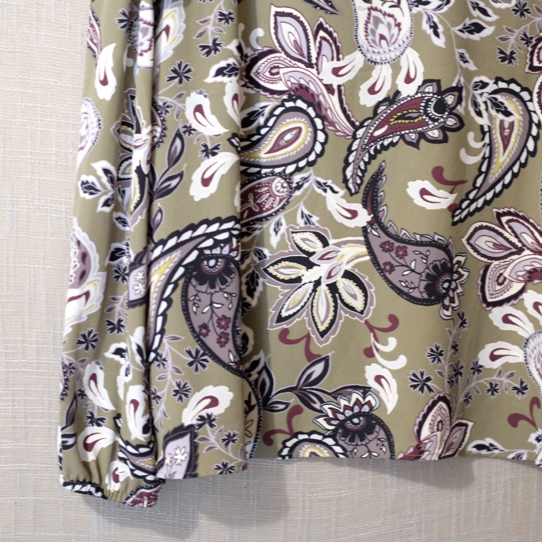 Loft EUC Loft Multicolor Floral Paisley Blouse Ruffle Sheer Womens XL Shirt Size XL / US 12-14 / IT 48-50 - 7 Thumbnail