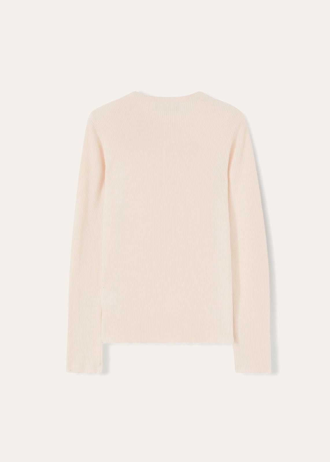 Loro Piana o1srvl11e0824 Taupo Crewneck Sweater in Light Pink Size XXL / US 16-18 / IT 52-54 - 2 Thumbnail