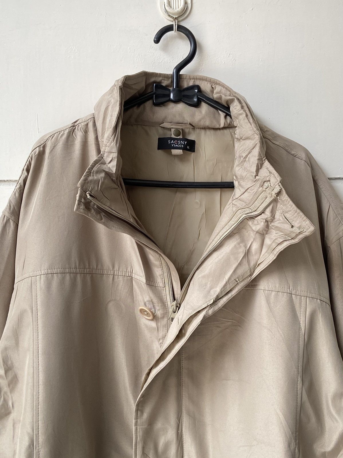 Designer × Japanese Brand × Yohji Yamamoto SACSNY Y’SACCS Beige Zip Jacket Size US L / EU 52-54 / 3 - 16 Thumbnail