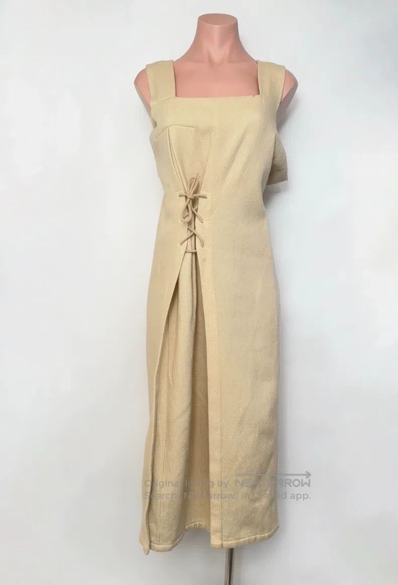 Yohji Yamamoto Yohji Yamamoto size os Beige corded suspender dress Size M / US 6-8 / IT 42-44 - 1 Thumbnail