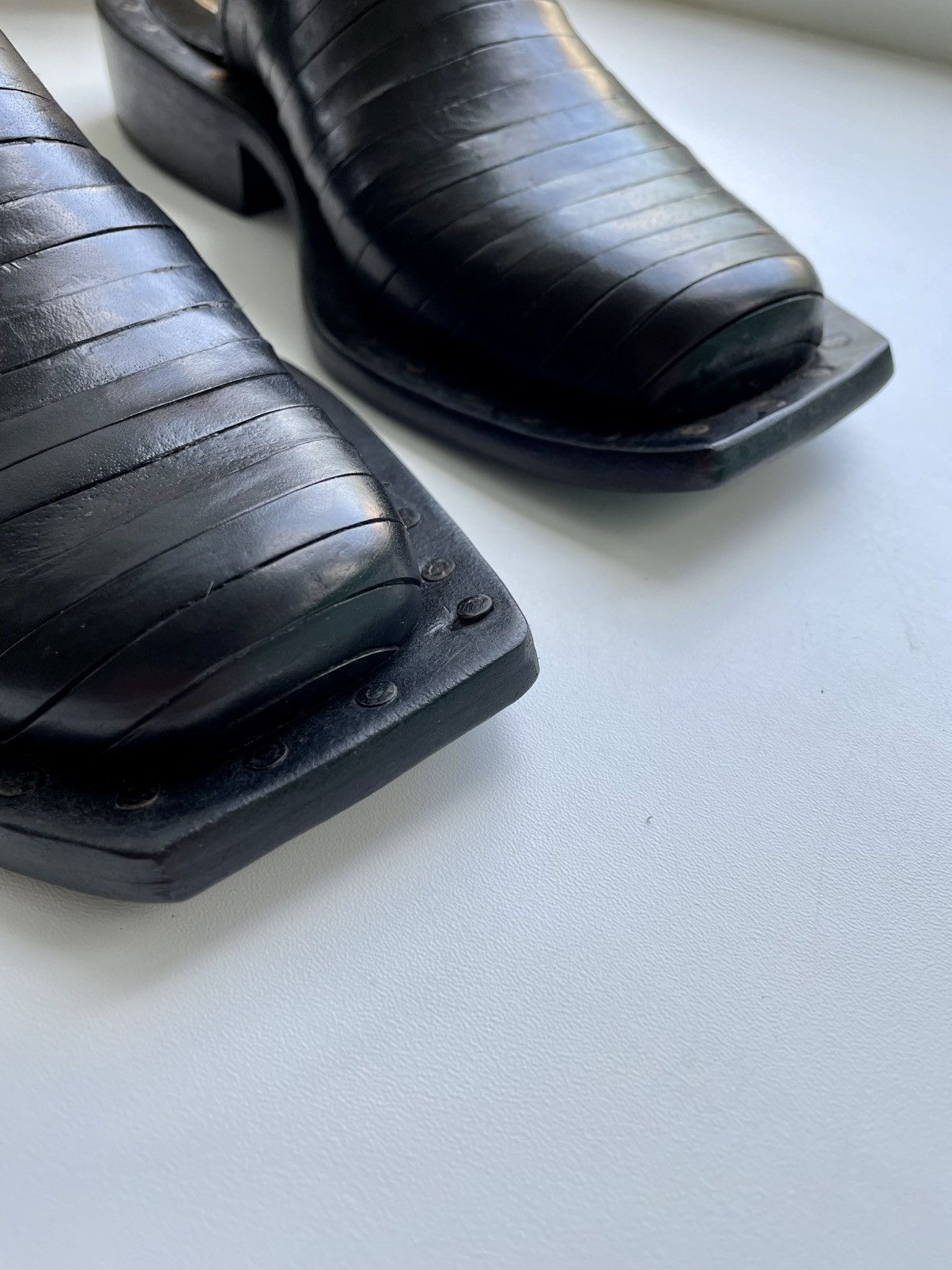 Other Summer Joseph Debach Black Polished Clogs Size 5/35,5 Size US 5 / IT 35 - 4 Thumbnail