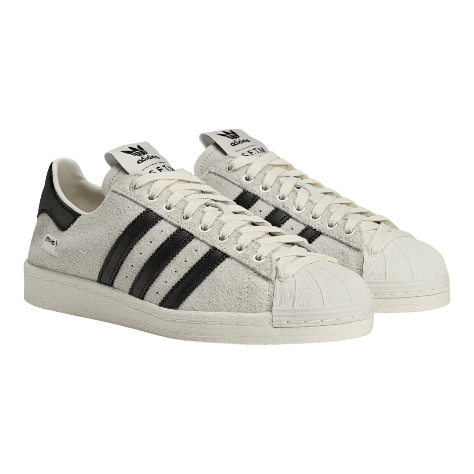 Adidas × Song For The Mute o1mle0426 Superstar 82 Low-Top Sneakers in Off-White/Black Size US 11.5 / EU 44-45 - 2 Thumbnail