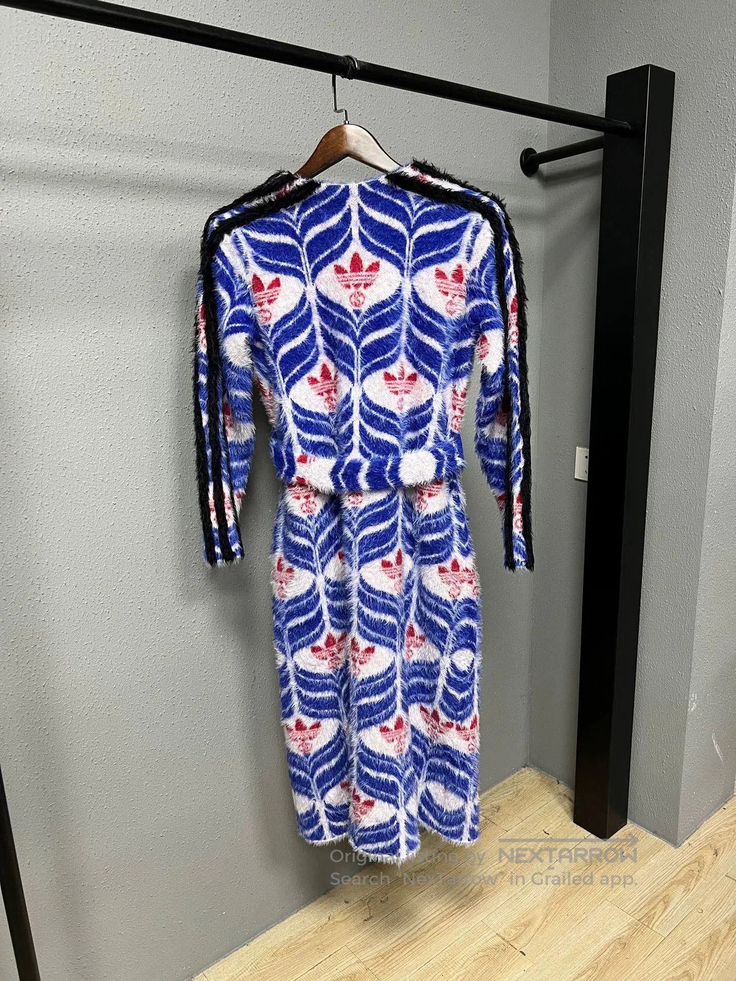 Gucci gucci x adidas blue patterned coat. Size XS / US 0-2 / IT 36-38 - 2 Thumbnail