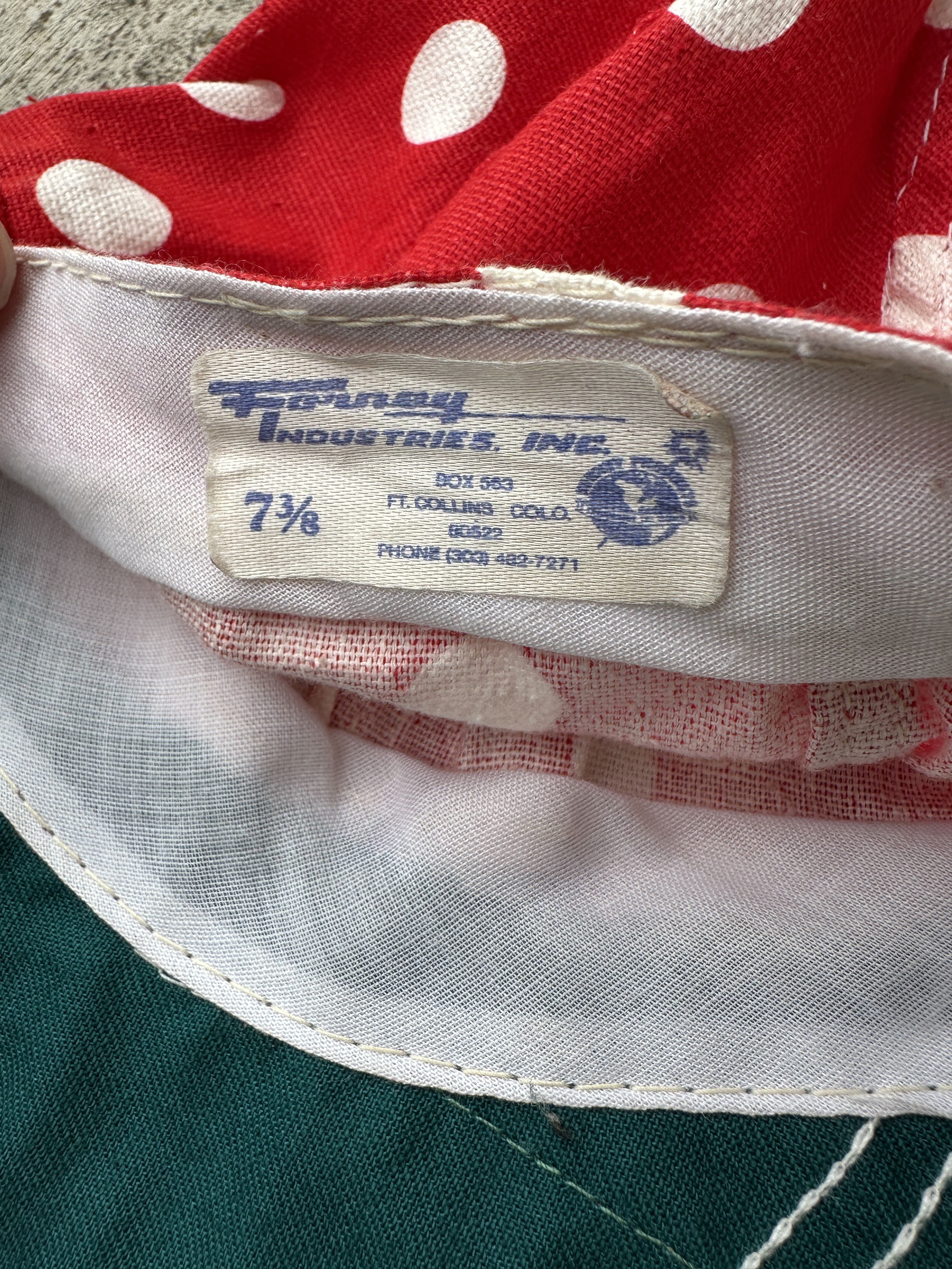 Vintage Vintage 50s Kromer Polka Dot Ball Hat Cap Union Made in USA Size ONE SIZE - 5 Thumbnail