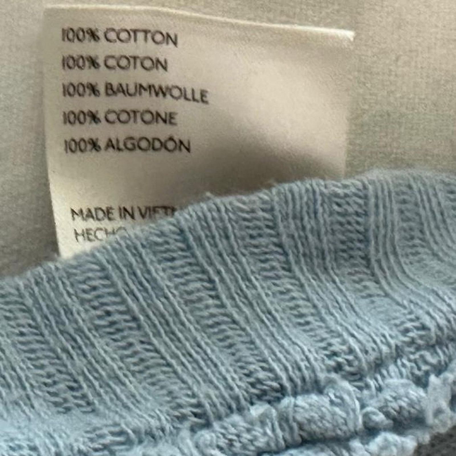 Free People Free People V Neck Soft Blue 100% Cotton Knitted Size Small Size S / US 4 / IT 40 - 5 Thumbnail