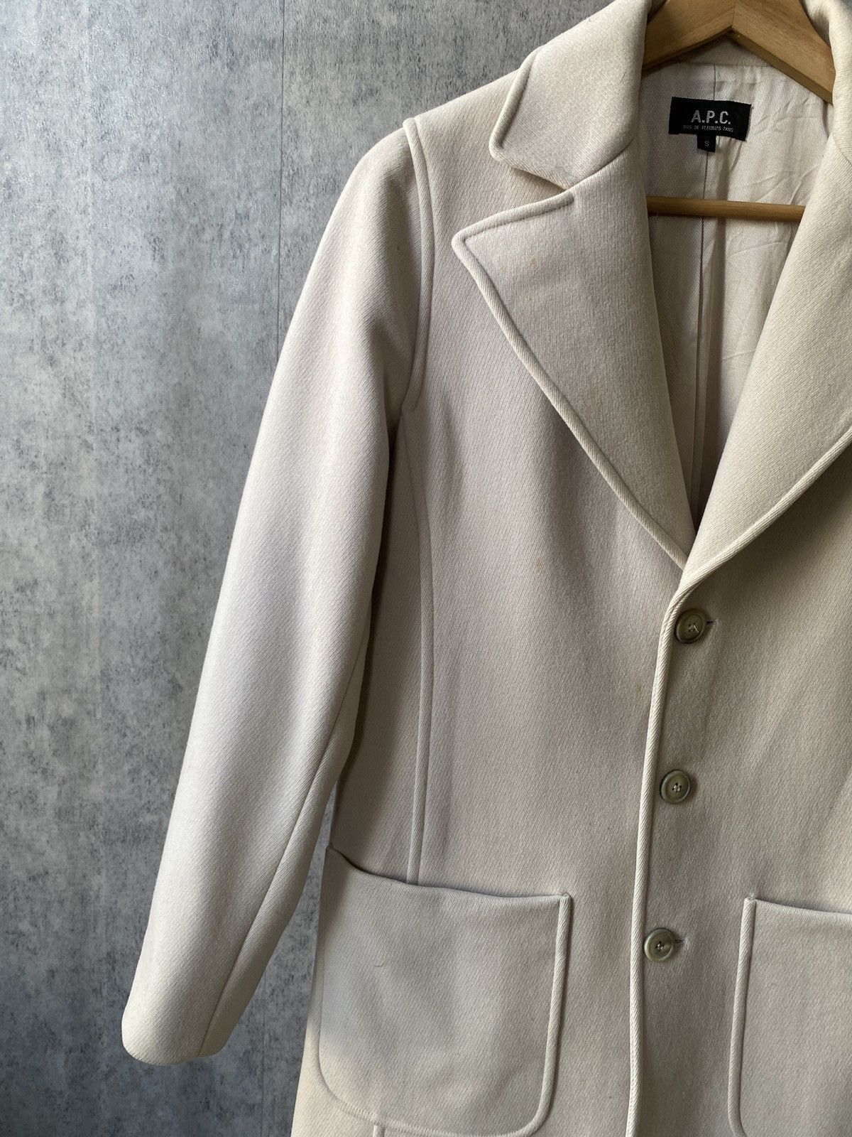 A.P.C. × Japanese Brand A.P.C Japan Laine Wool Heavy Long Coat Size US S / EU 44-46 / 1 - 5 Thumbnail