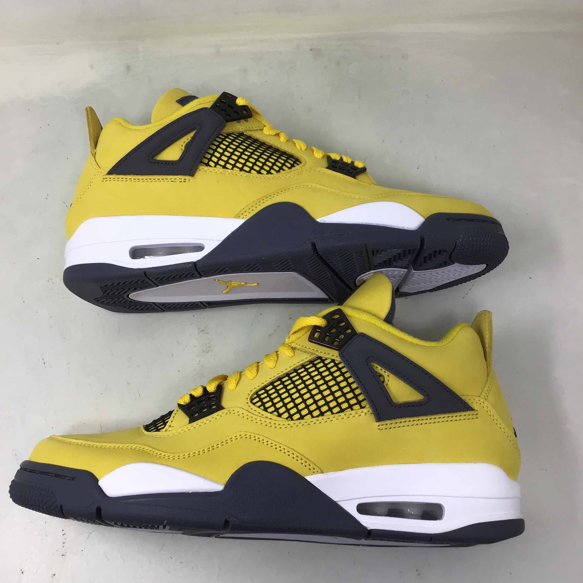 Pre-owned Jordan Brand Air Jordan 4 Retro Lightning 2021 Shoes In Yellow