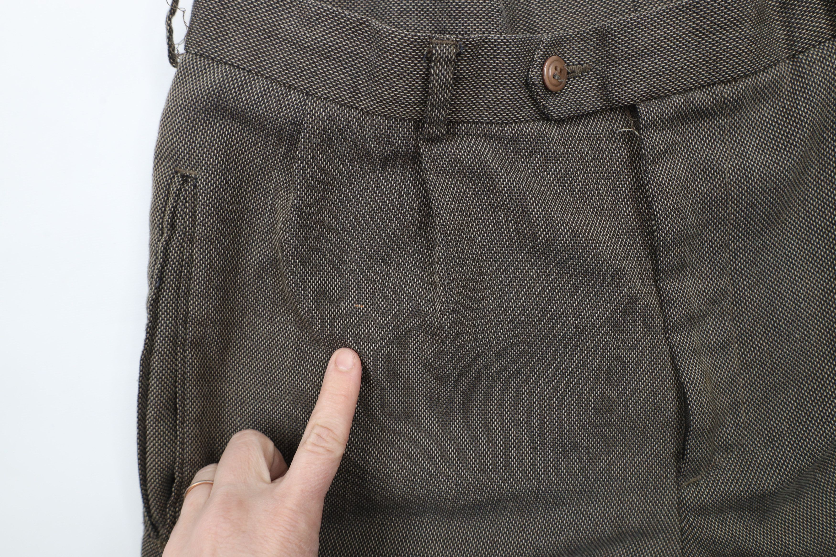 Vintage Vintage 90s Streetwear Rayon Blend Tweed Wide Leg Pants Size US 34 / EU 50 - 8 Thumbnail