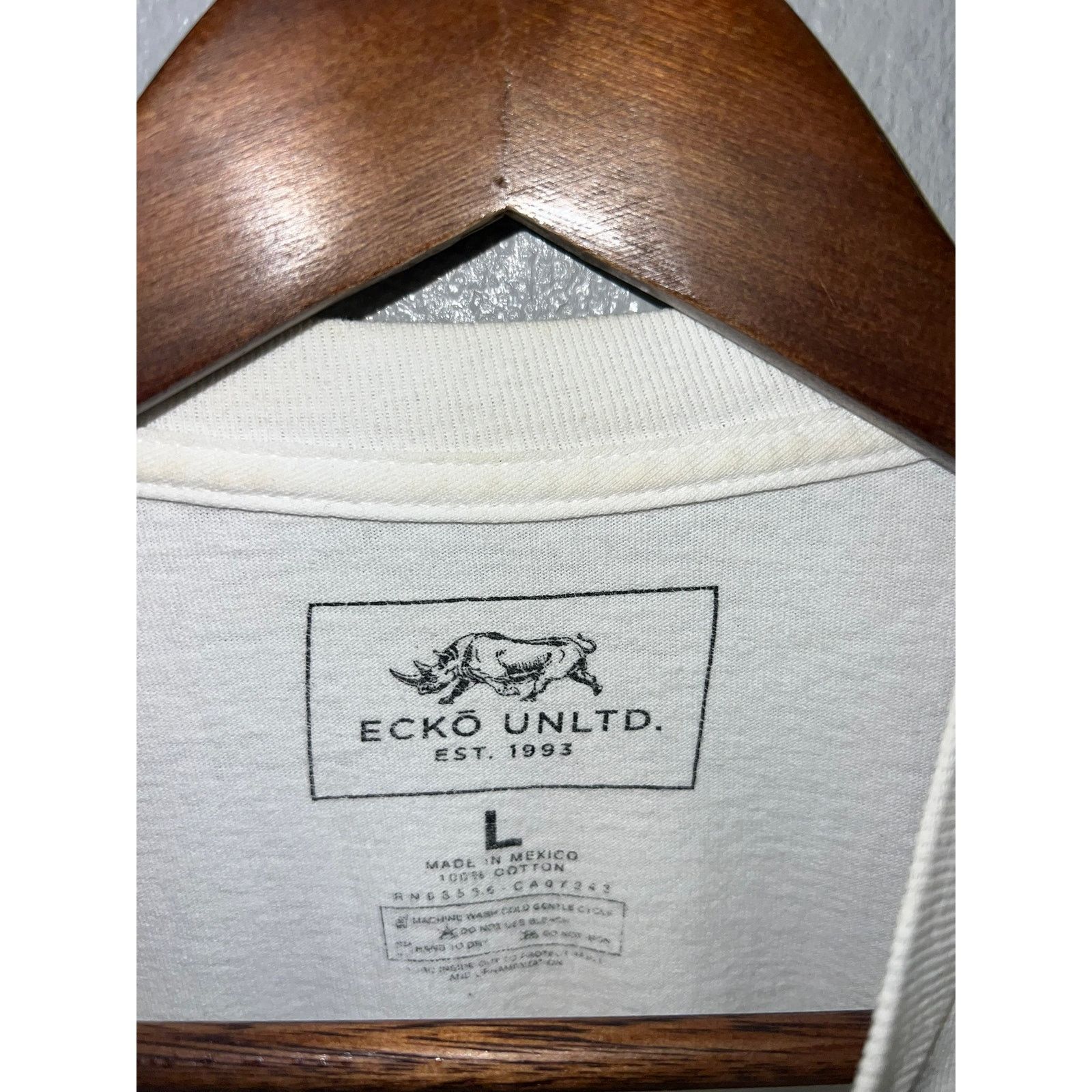Ecko Unltd. Ecko Unlimited Shirt Graphic Rhino White Tee Y2K 2000s M Size US M / EU 48-50 / 2 - 5 Thumbnail