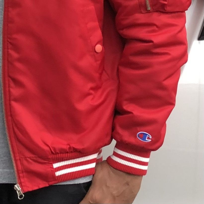 Champion Champion USA 🇺🇸 Lined Quilted Bomber Jacket Size US L / EU 52-54 / 3 - 7 Thumbnail