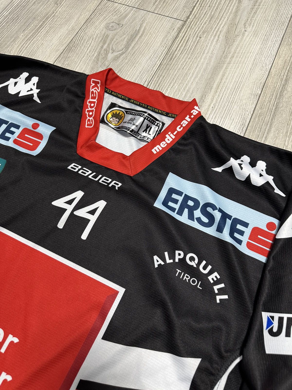 NHL HC Tiroler Wasserkraft Innsbruck Die Haie Jersey #44 Guimond Size US XL / EU 56 / 4 - 4 Thumbnail