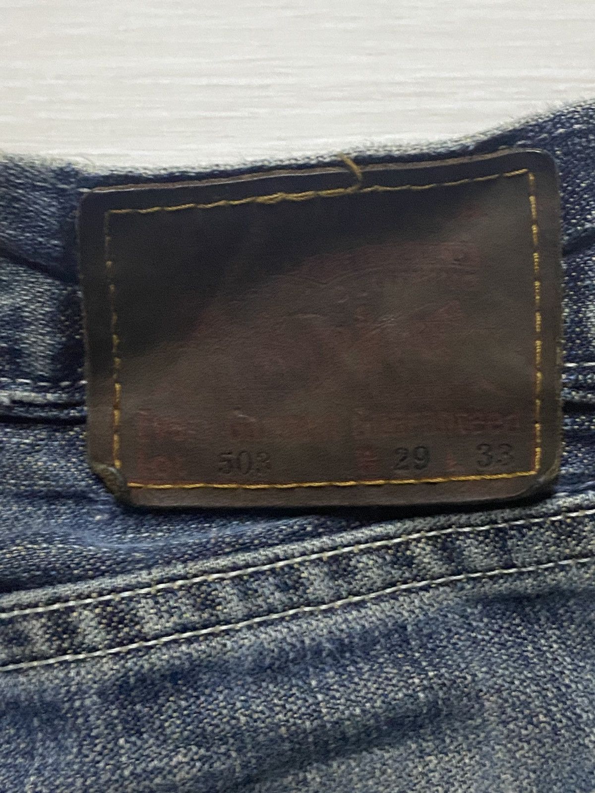 Levi's Vintage Levis 503 Button J38 Mud wash Distressed Baggy Jeans Size US 29 - 9 Thumbnail