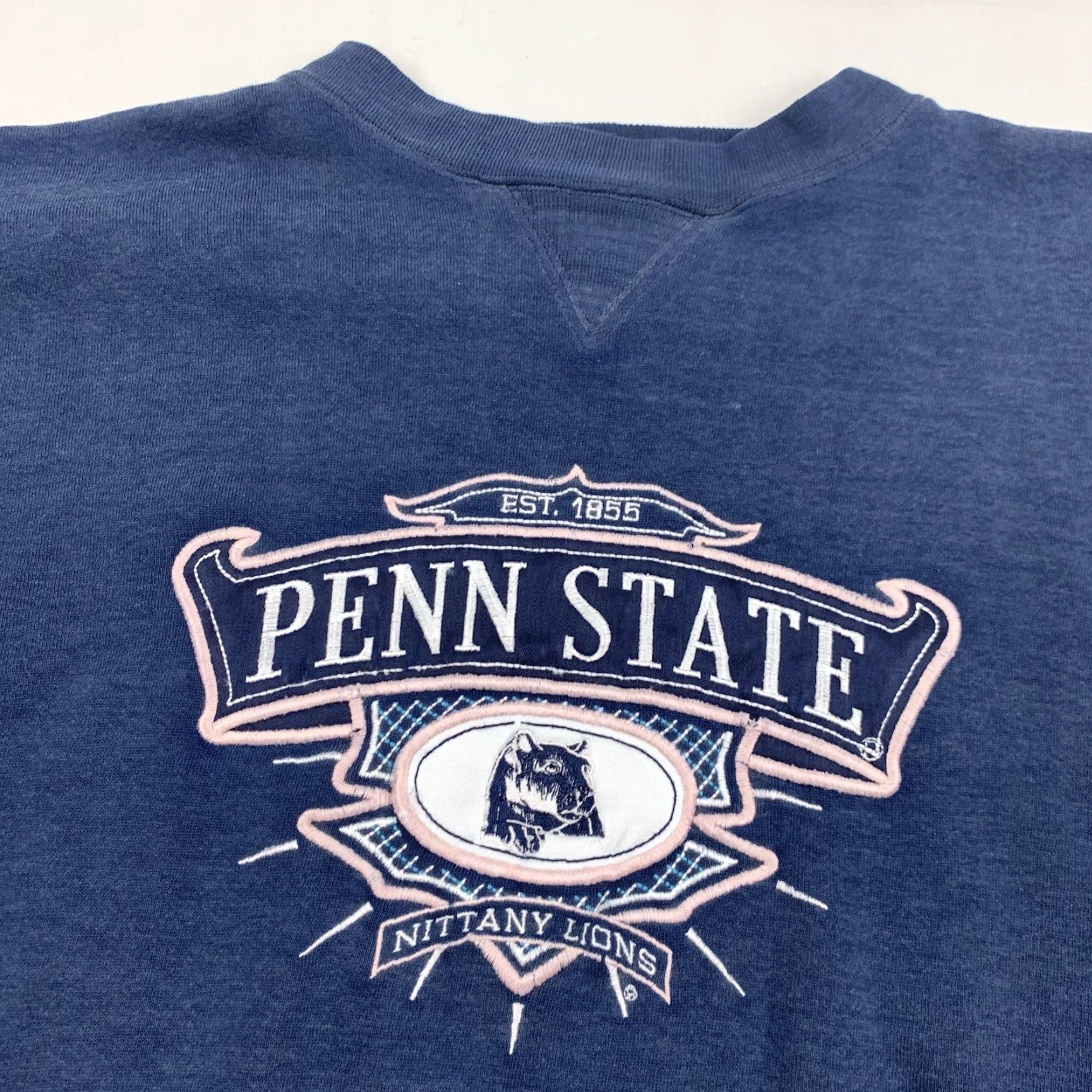 Penn VINTAGE Penn State University Sweatshirt Adult XL Blue Crewneck College Sports Men Sweatshirt 90s-Style Pullover Size US XL / EU 56 / 4 - 2 Thumbnail