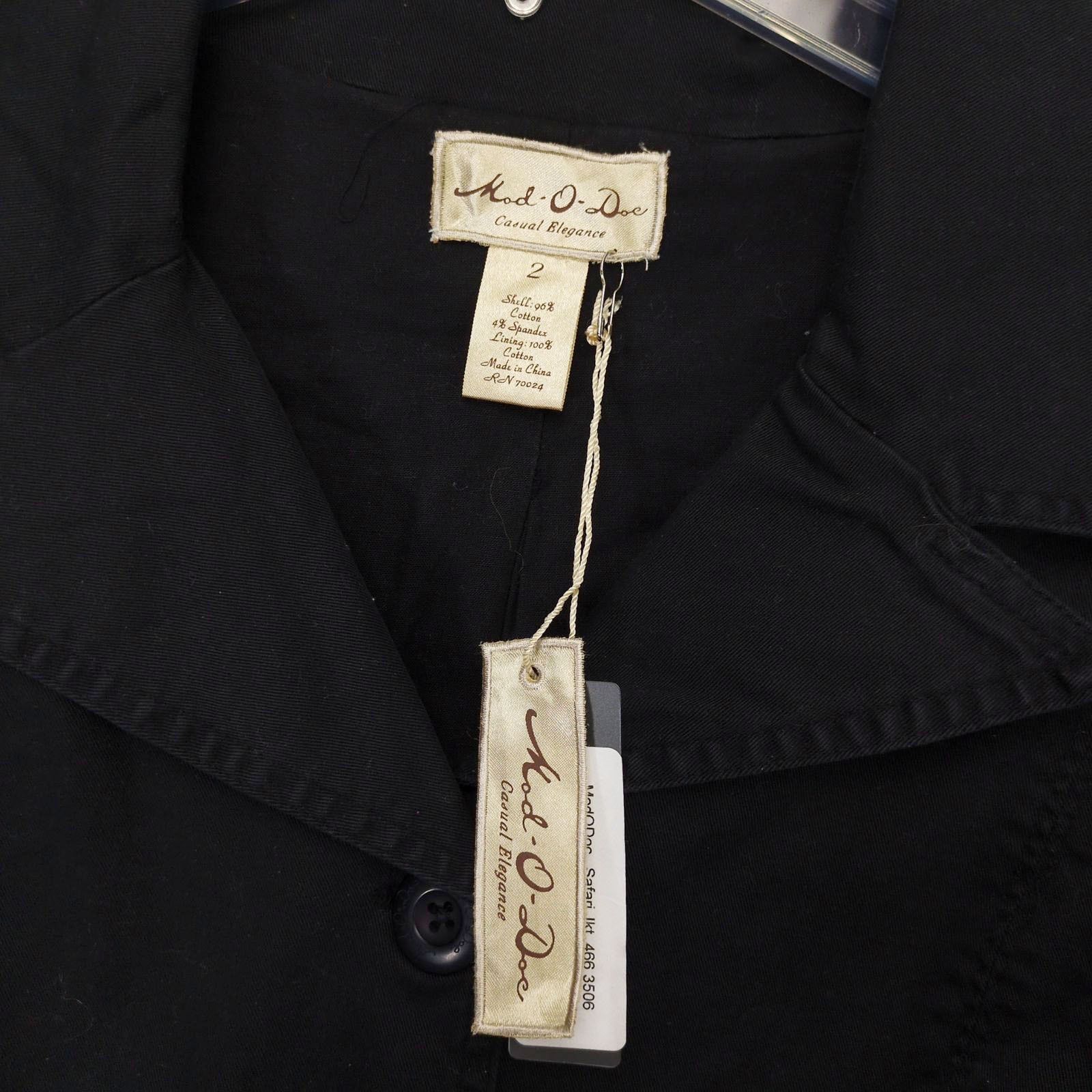 Other NWT Mod O Doc Women's 2 Black Safari Jacket Peacoat Size XS / US 0-2 / IT 36-38 - 4 Thumbnail