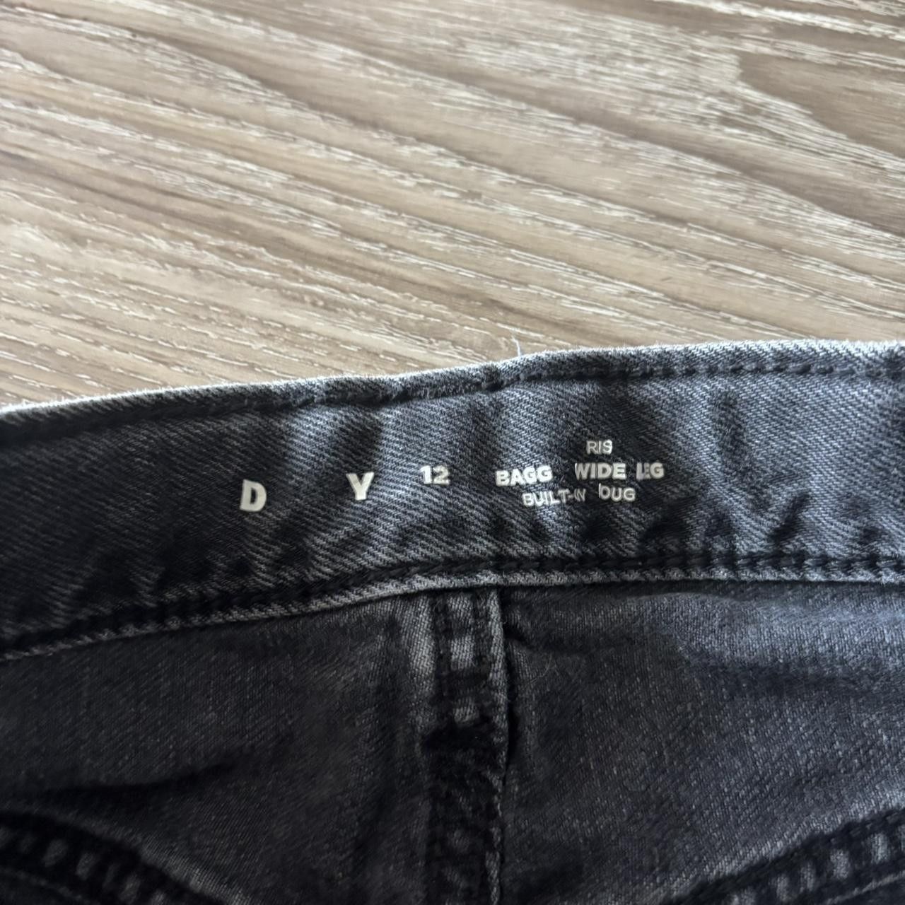 Vintage Crazy Vintage Y2K/2000s Baggy Faded Black Boys Skater Style Cargo Denim Jeans! Size US 26 / EU 42 - 5 Thumbnail