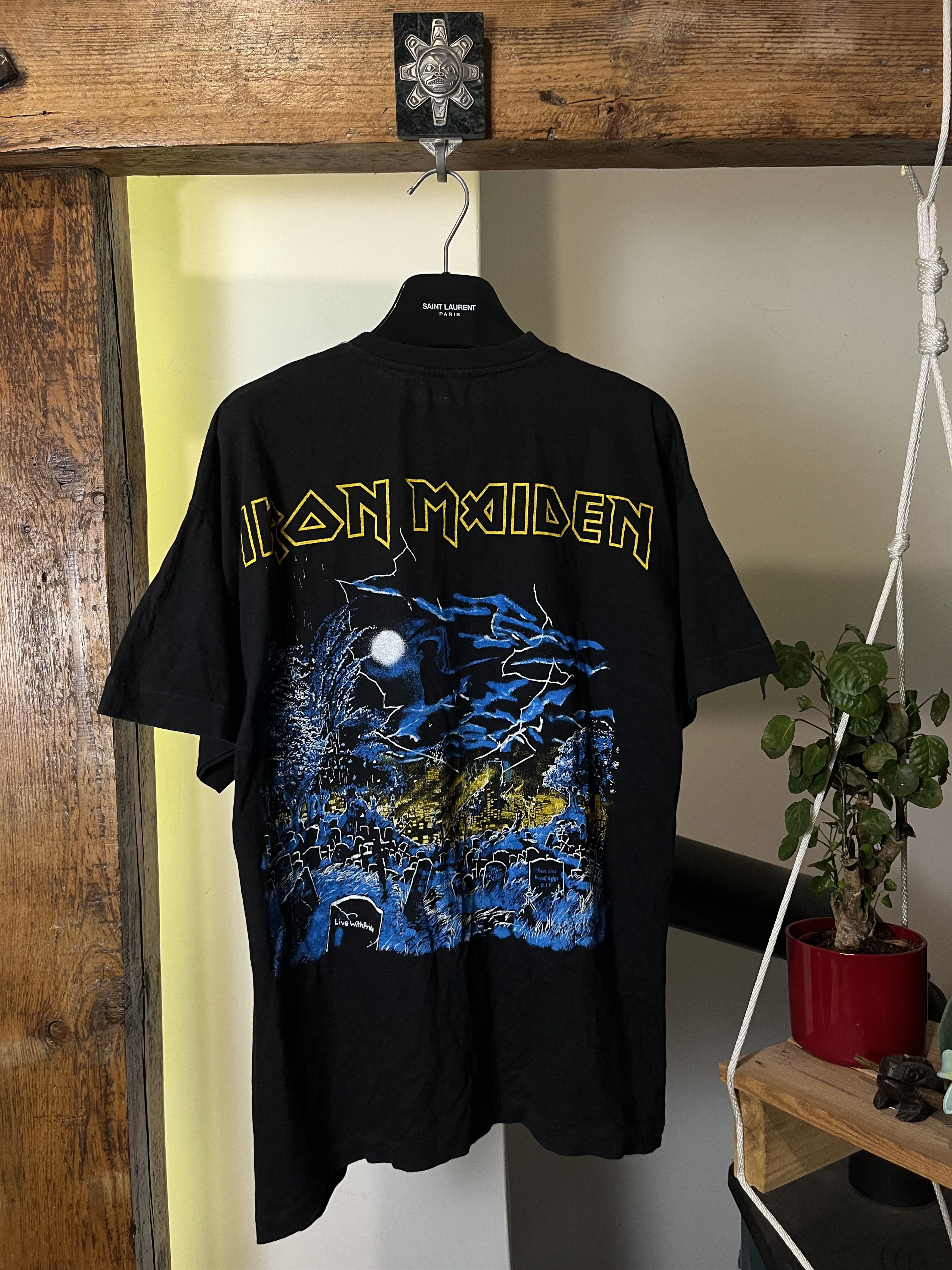 Band Tees × Iron Maiden × Vintage 1985 Iron Maiden Live After Death AOPSingle Stitch Size US L / EU 52-54 / 3 - 2 Thumbnail