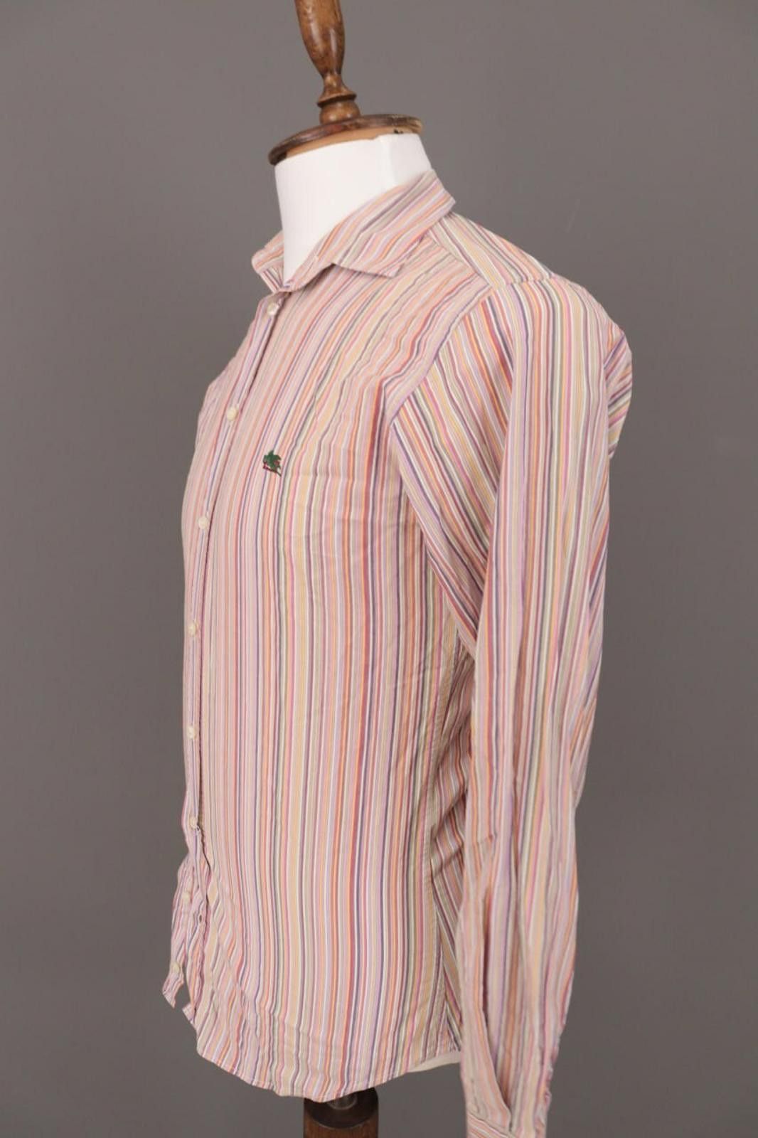 Etro Etro Multicolor Stripe Long Sleeve Button Down Shirt Size 39 Size US M / EU 48-50 / 2 - 8 Thumbnail