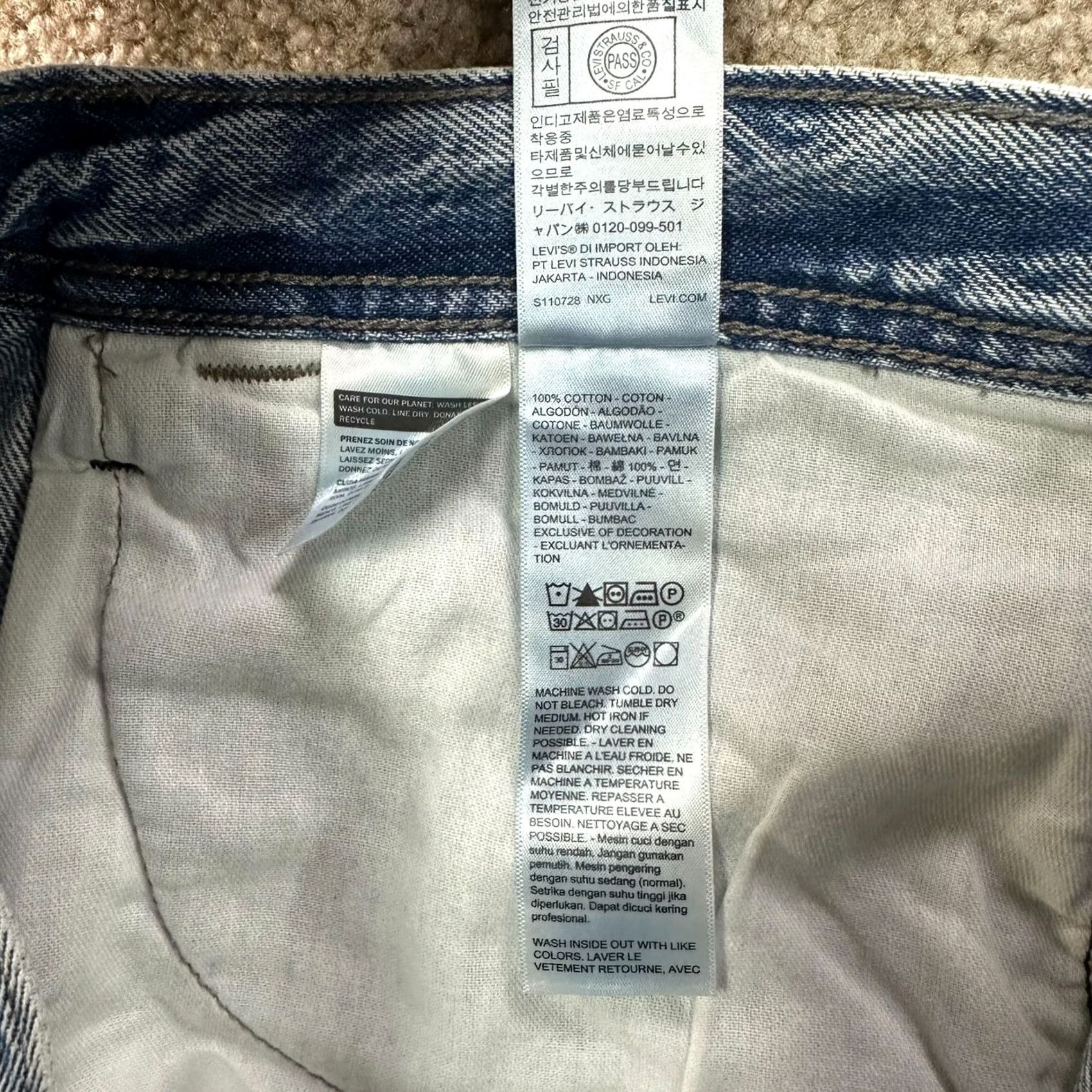 Levi's VINTAGE Levi's 578 Baggy Fit Cargo Jeans Men's 36x32 Blue Wash Denim Cotton Baggy Cargo Size US 36 / EU 52 - 7 Thumbnail