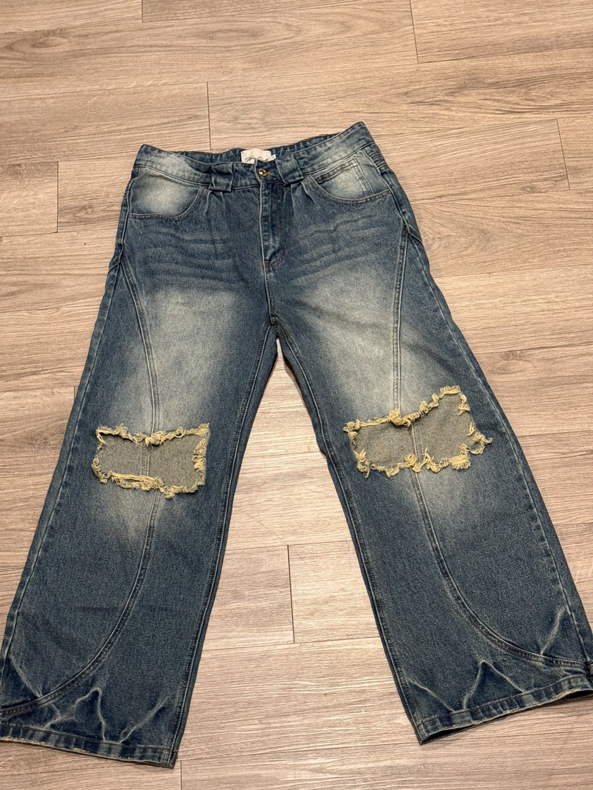 Other Neaux Doubt acid wash ripped denim Size US 34 / EU 50 - 14 Thumbnail