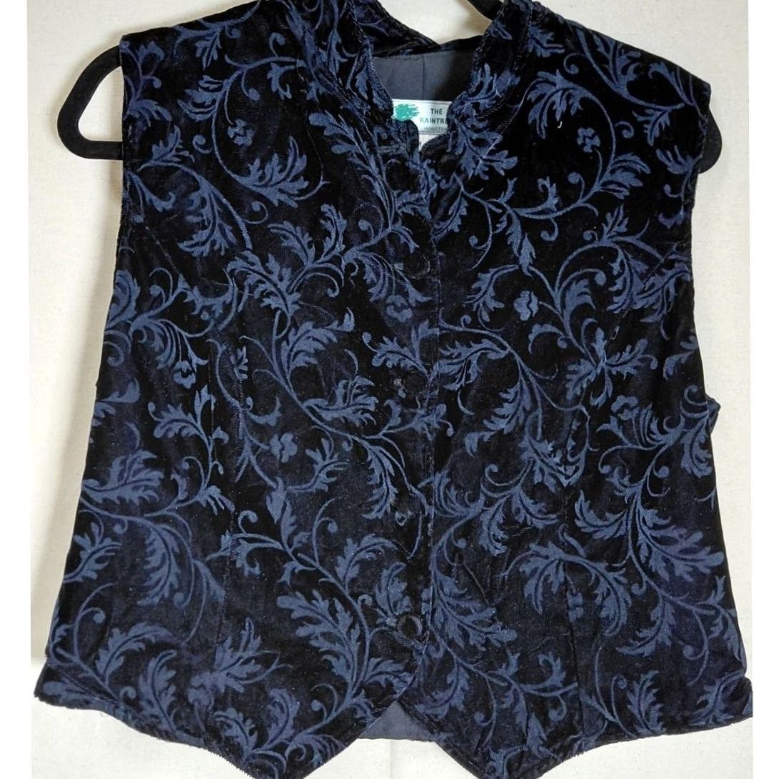 Vintage THE RAINTREE HOUSTON Floral Vest Black Sleeveless Women Size M Size M / US 6-8 / IT 42-44 - 2 Thumbnail