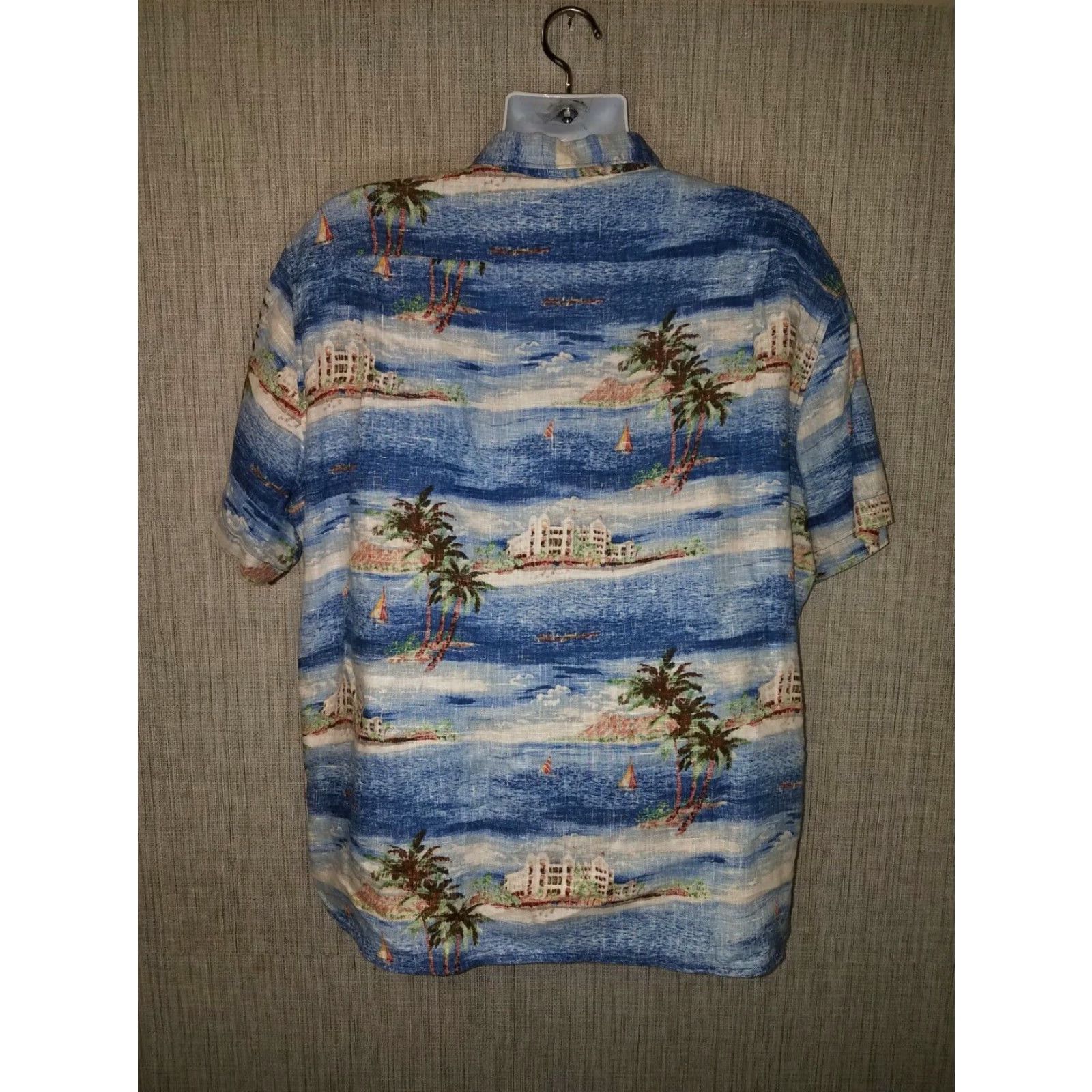 Lucky Brand Lucky Brand Hawaiian Multicolor Linen Short Sleeve Button Down Shirt Adult XL Size US XL / EU 56 / 4 - 5 Thumbnail