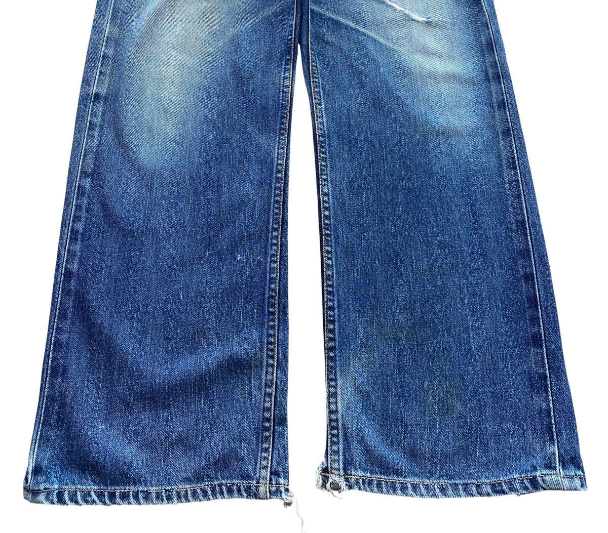 Levi's Levi’s Faded Blue Wash Whiskered Style Straight Leg Jeans Size US 32 / EU 48 - 5 Thumbnail