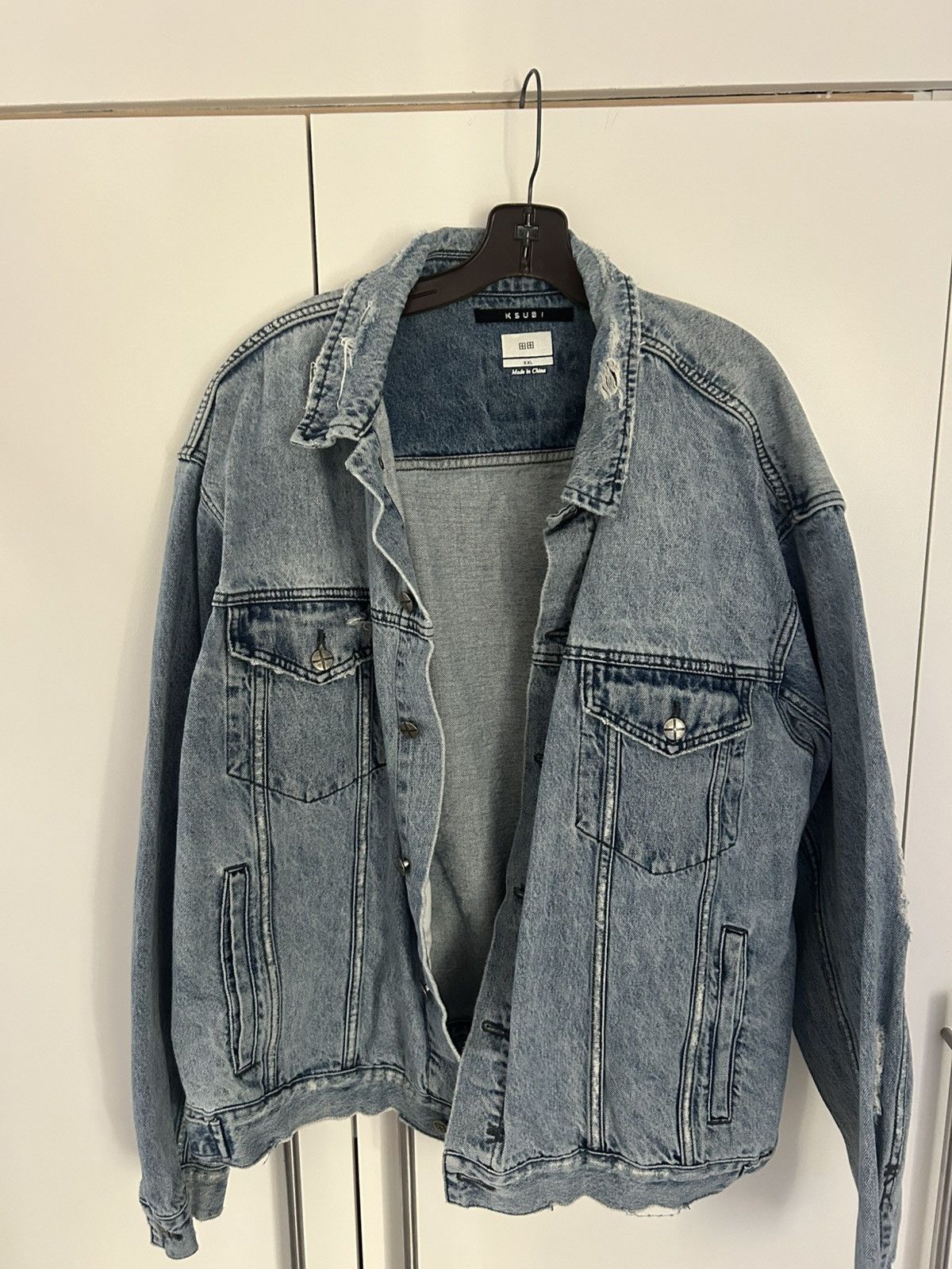 Ksubi Ksubi Distressed Jean Jacket Size US XXL / EU 58 / 5 - 1 Thumbnail
