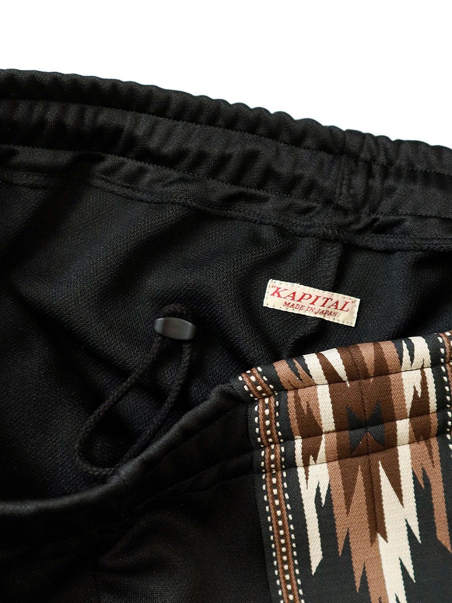 Kapital KAPITAL smooth jersey KOCHI & ZEPHYR track pants new black Size US 34 / EU 50 - 9 Thumbnail